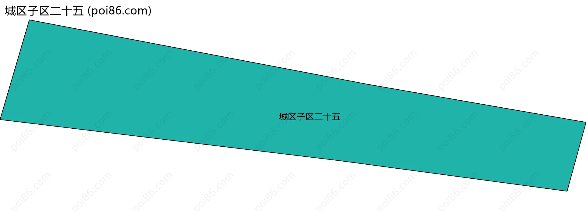 城区子区二十五边界地图