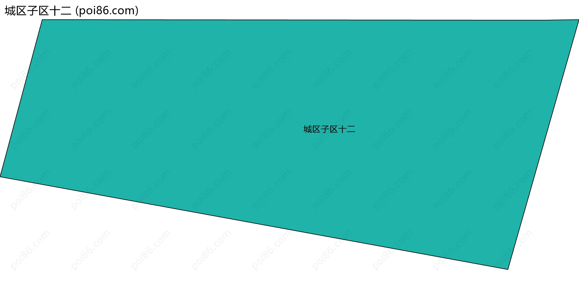 城区子区十二边界地图