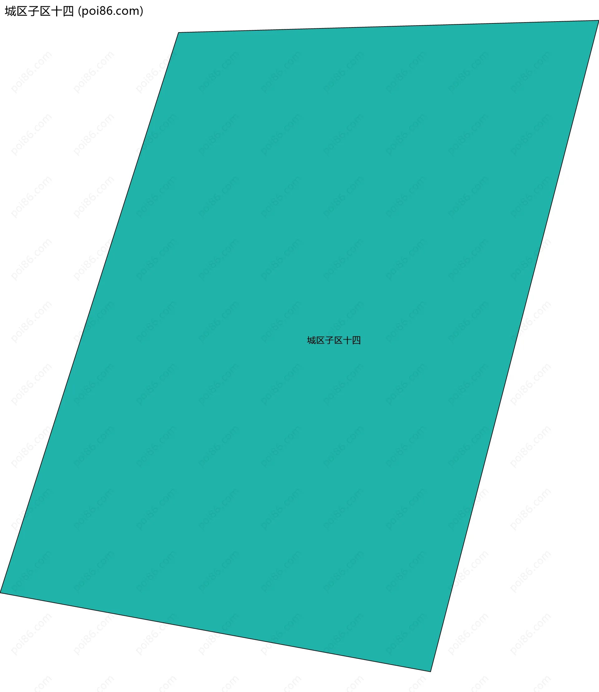 城区子区十四边界地图