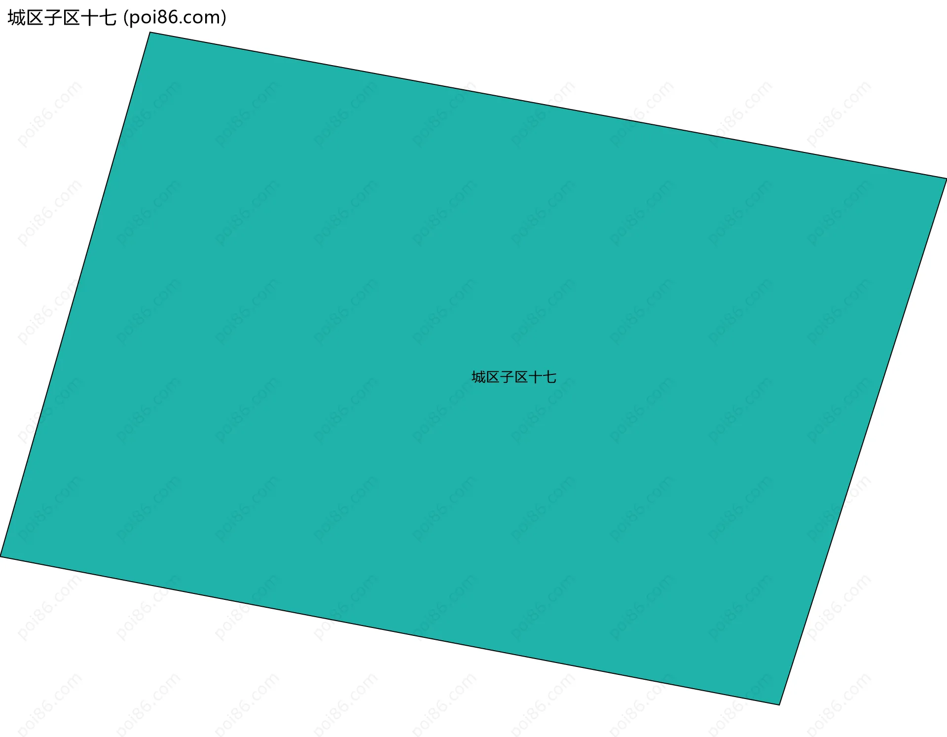 城区子区十七边界地图