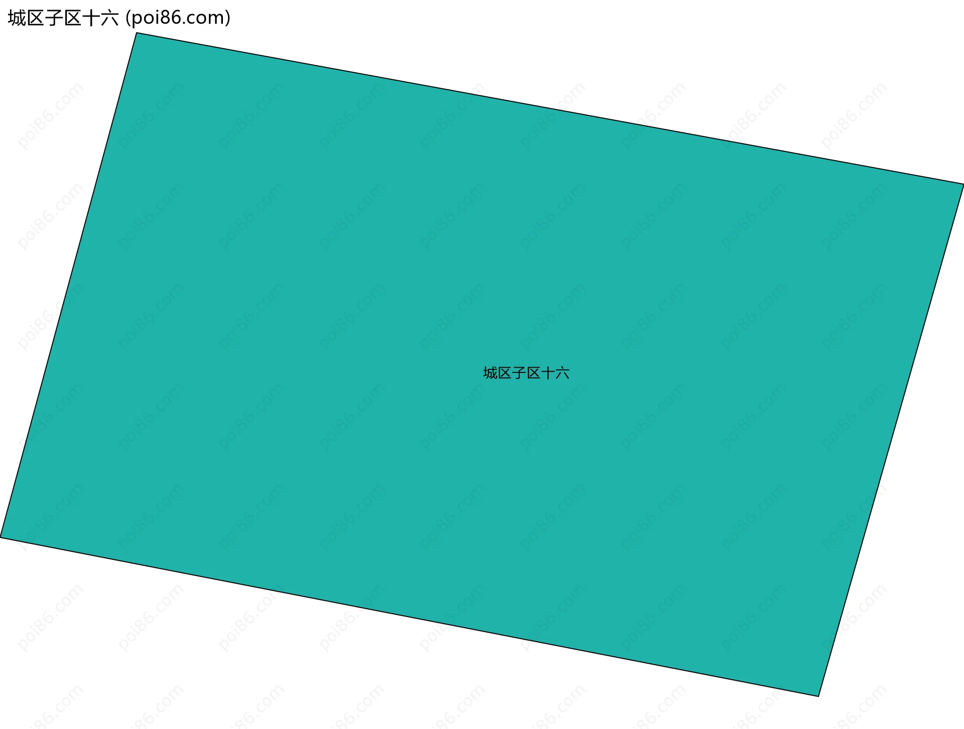 城区子区十六边界地图