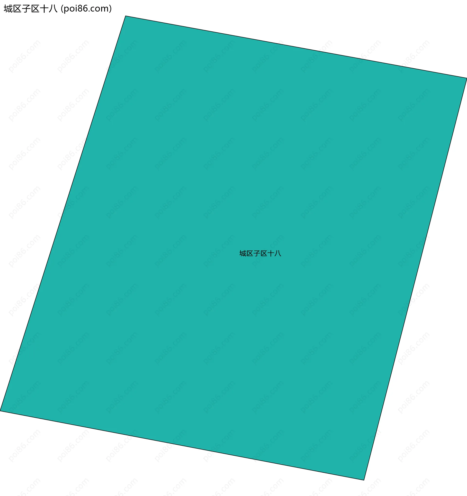 城区子区十八边界地图