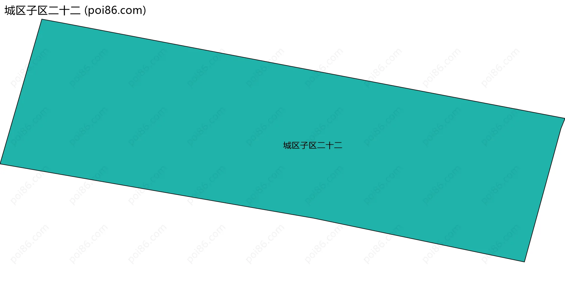 城区子区二十二边界地图