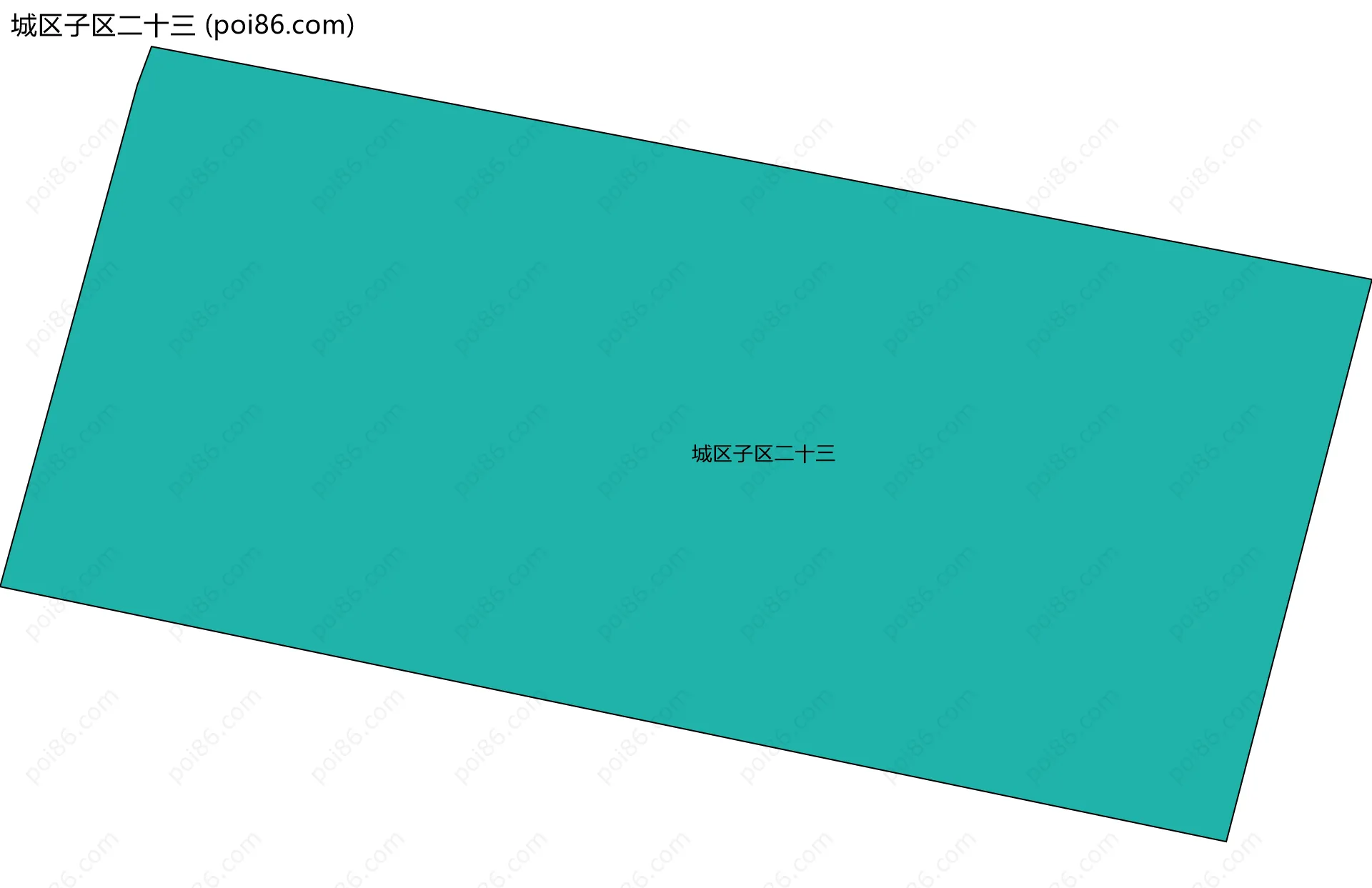 城区子区二十三边界地图