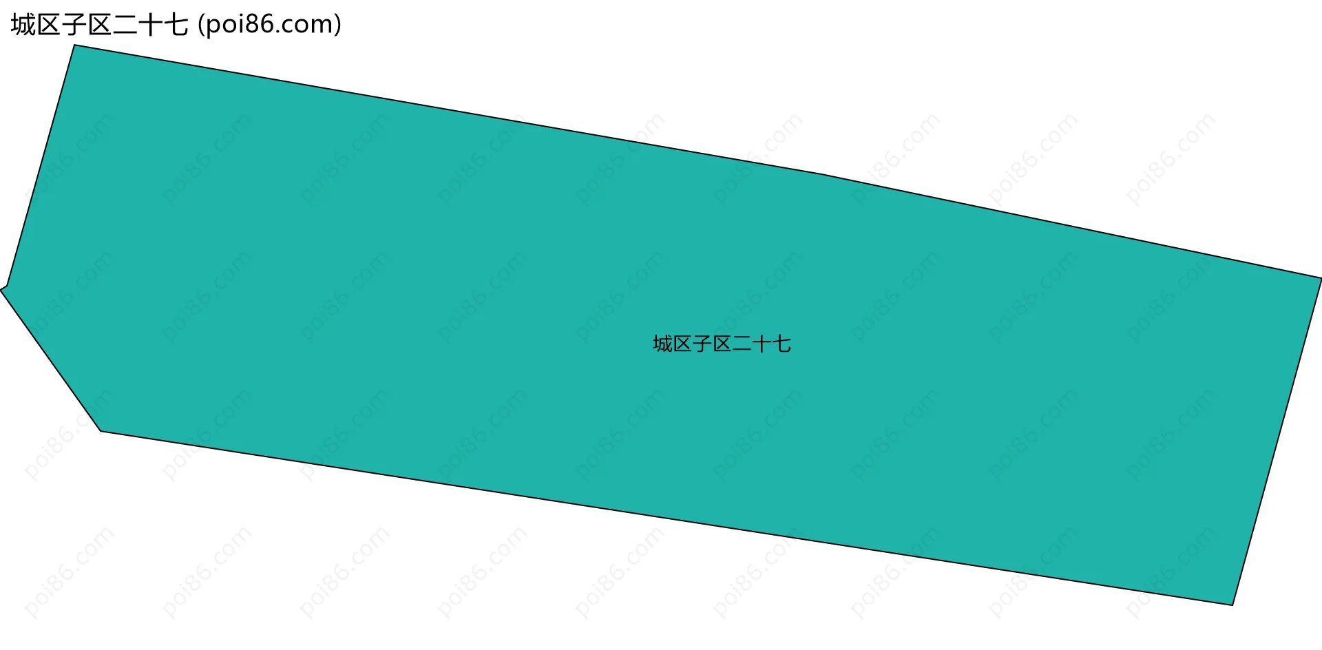 城区子区二十七边界地图