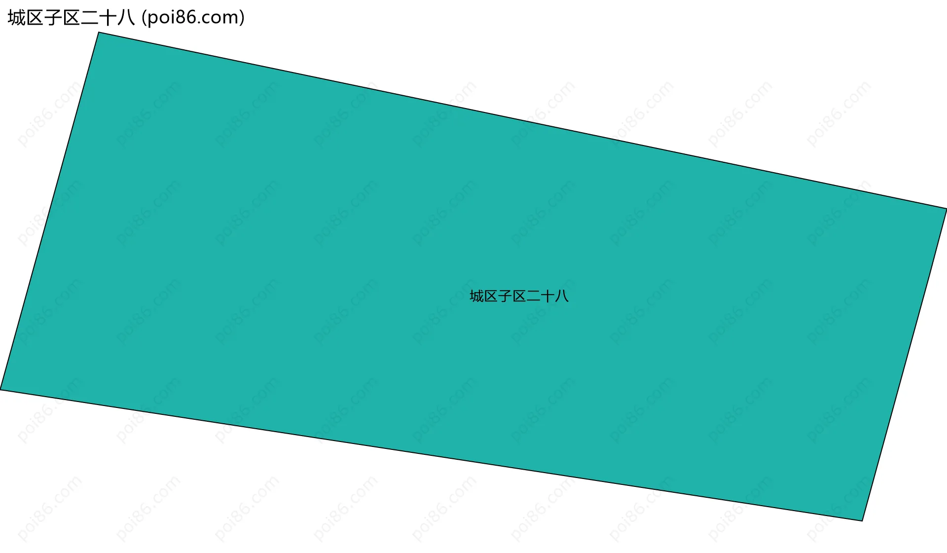 城区子区二十八边界地图