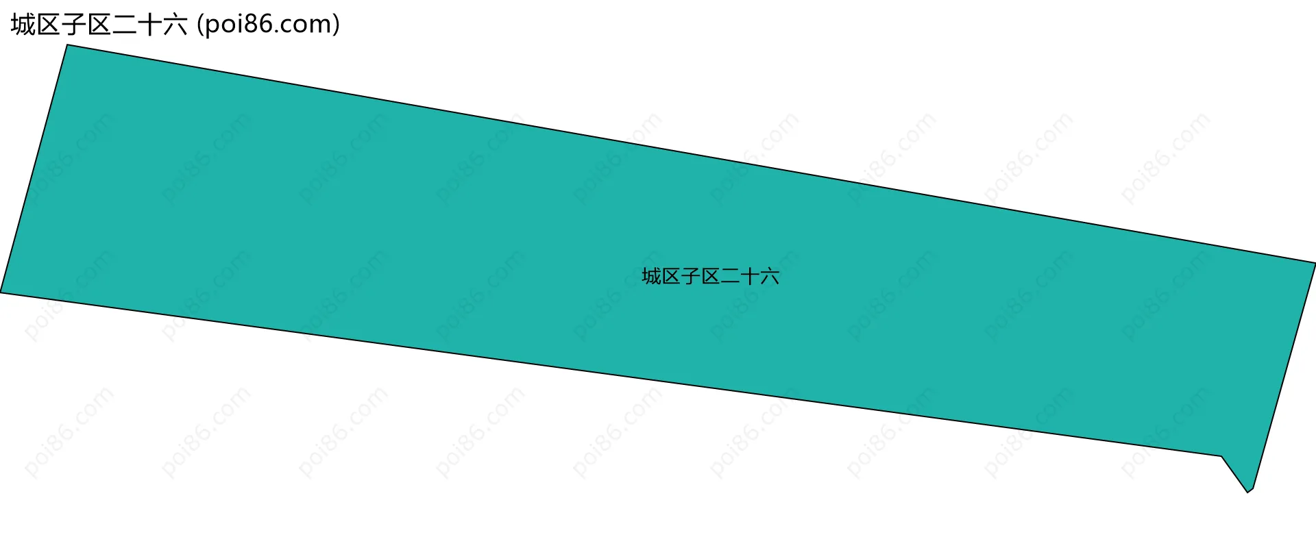 城区子区二十六边界地图
