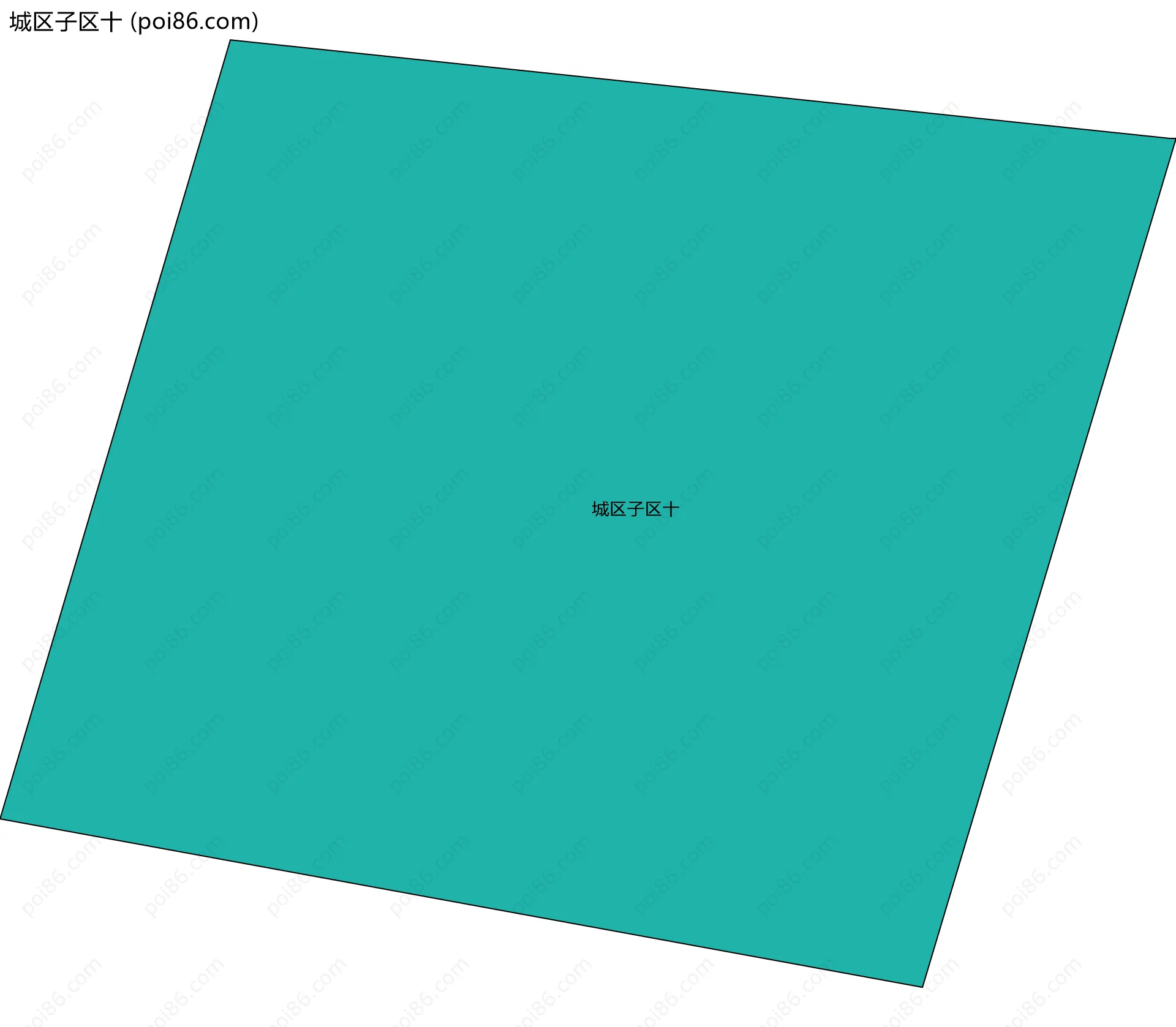 城区子区十边界地图