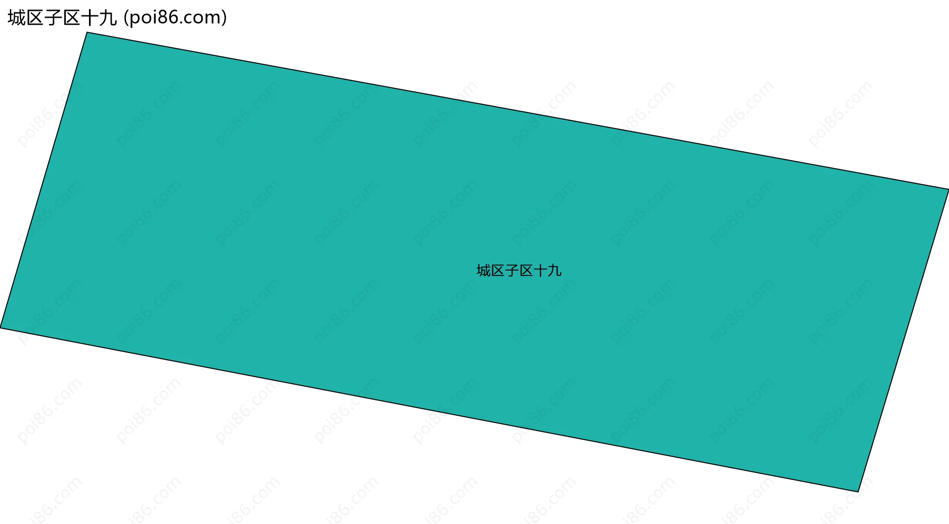 城区子区十九边界地图