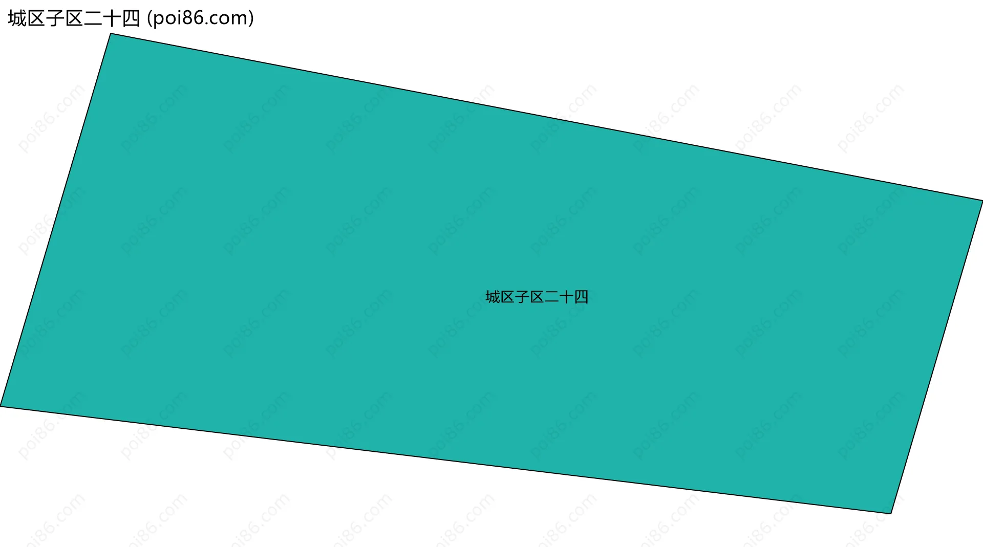 城区子区二十四边界地图