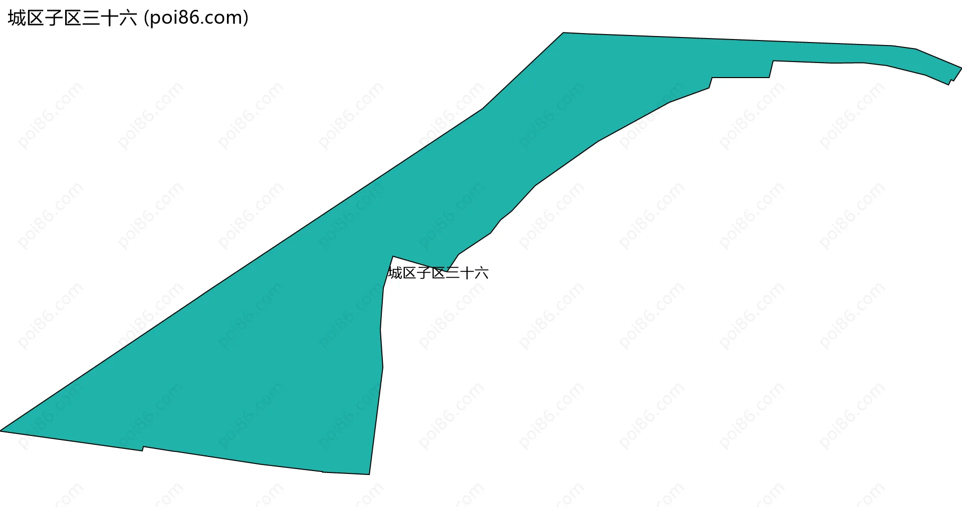 城区子区三十六边界地图