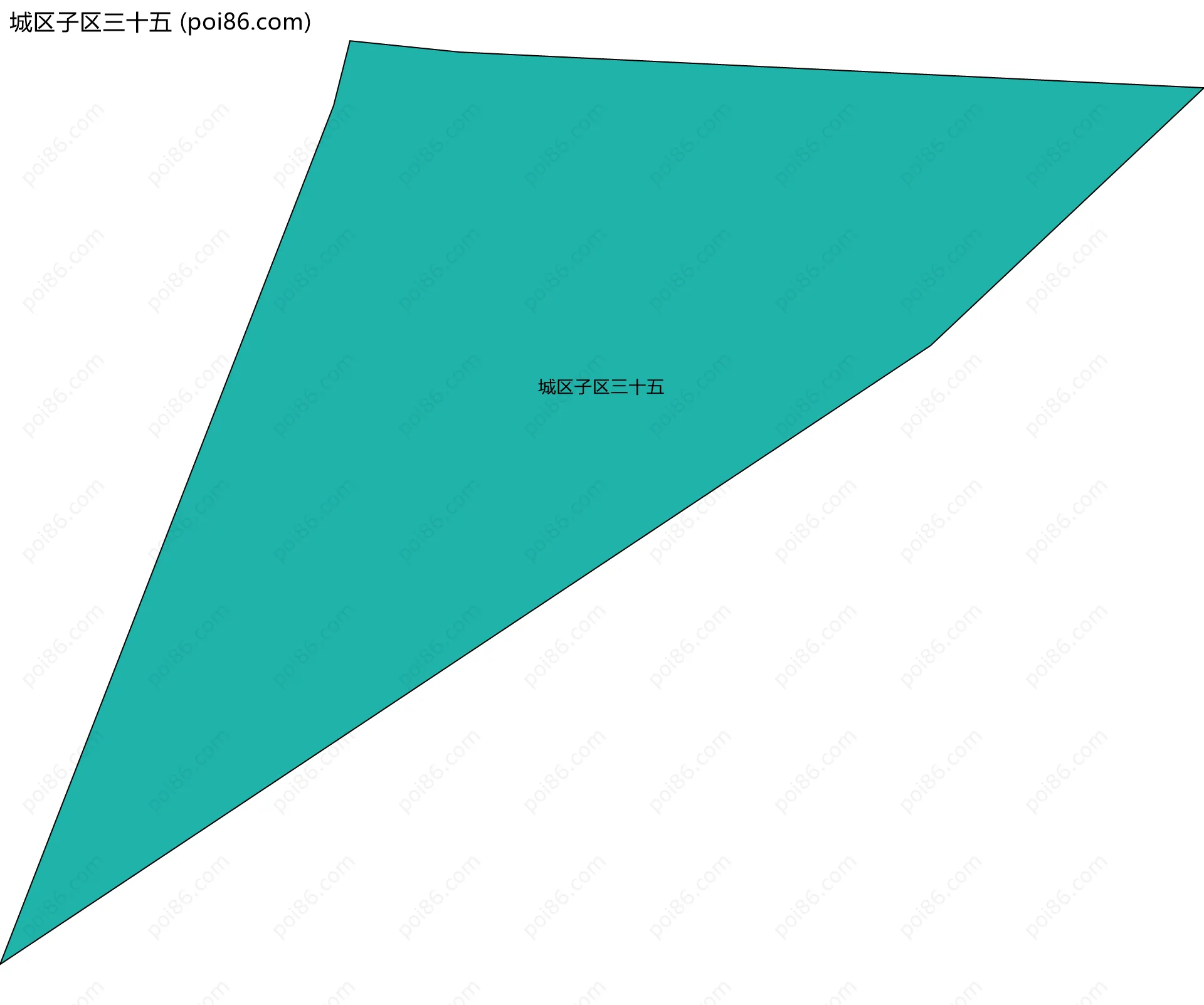 城区子区三十五边界地图