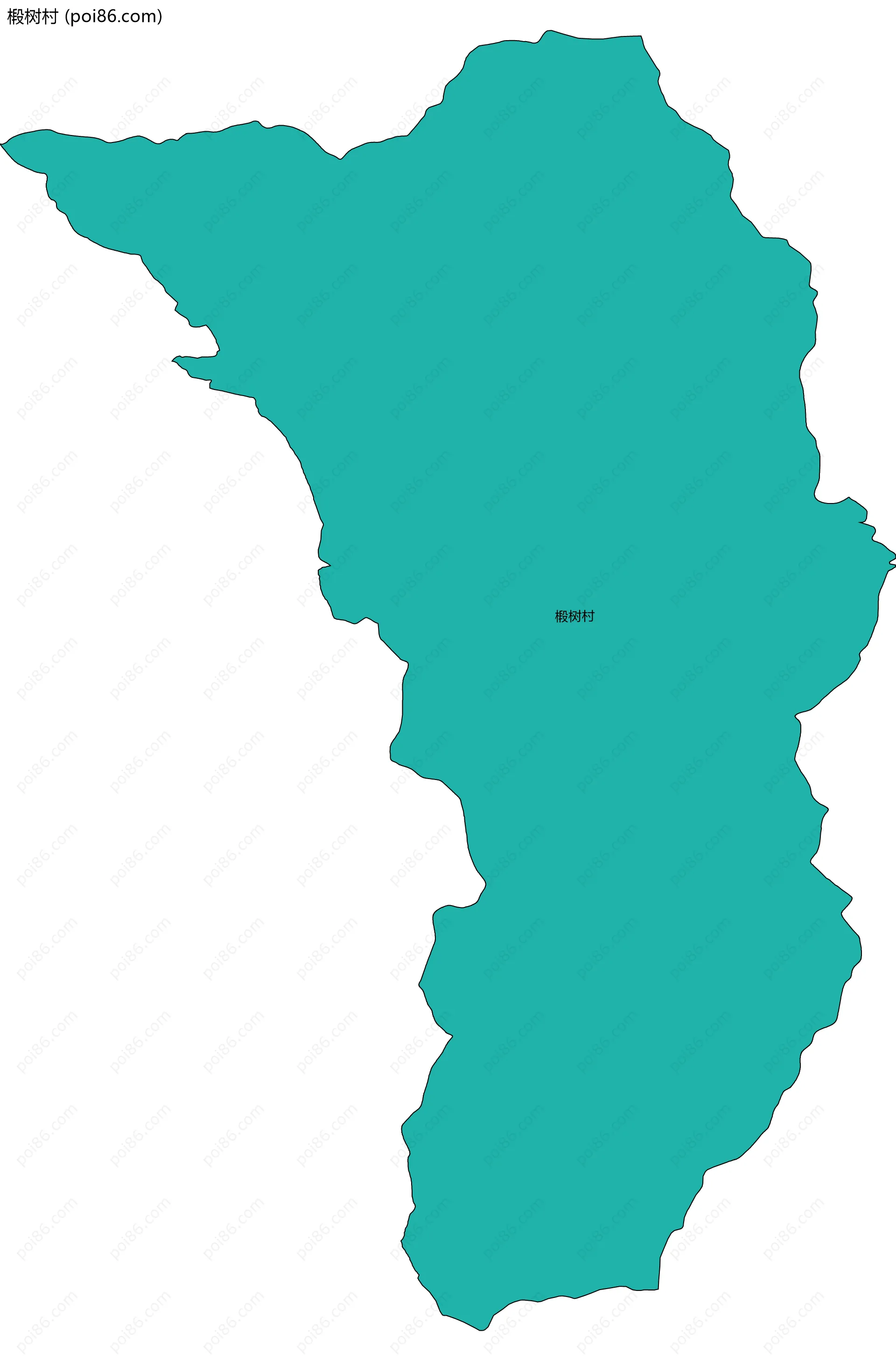 椴树村边界地图