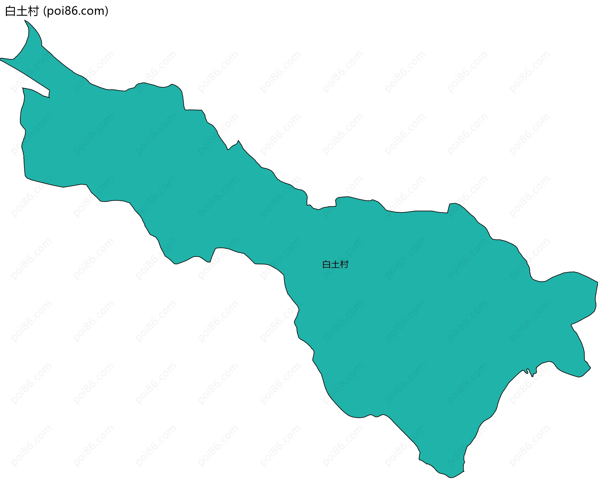 白土村边界地图