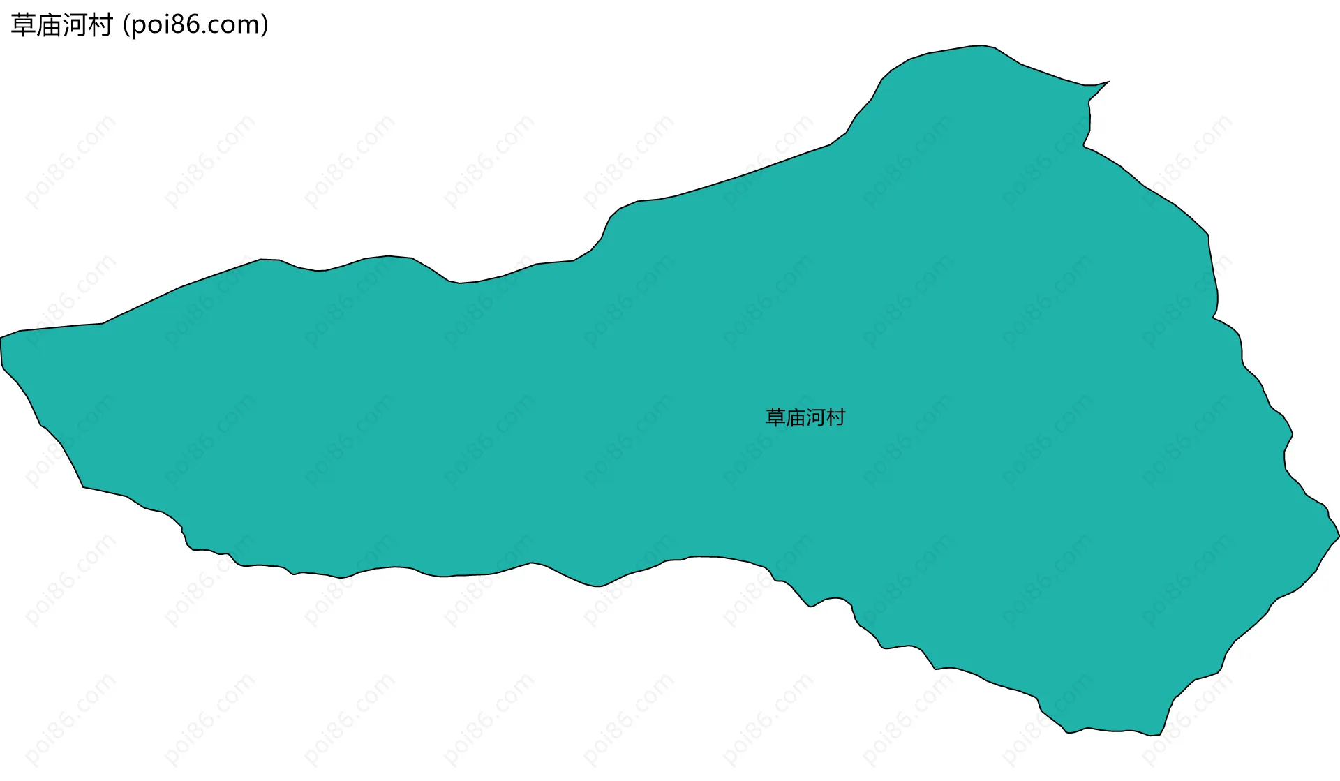 草庙河村边界地图