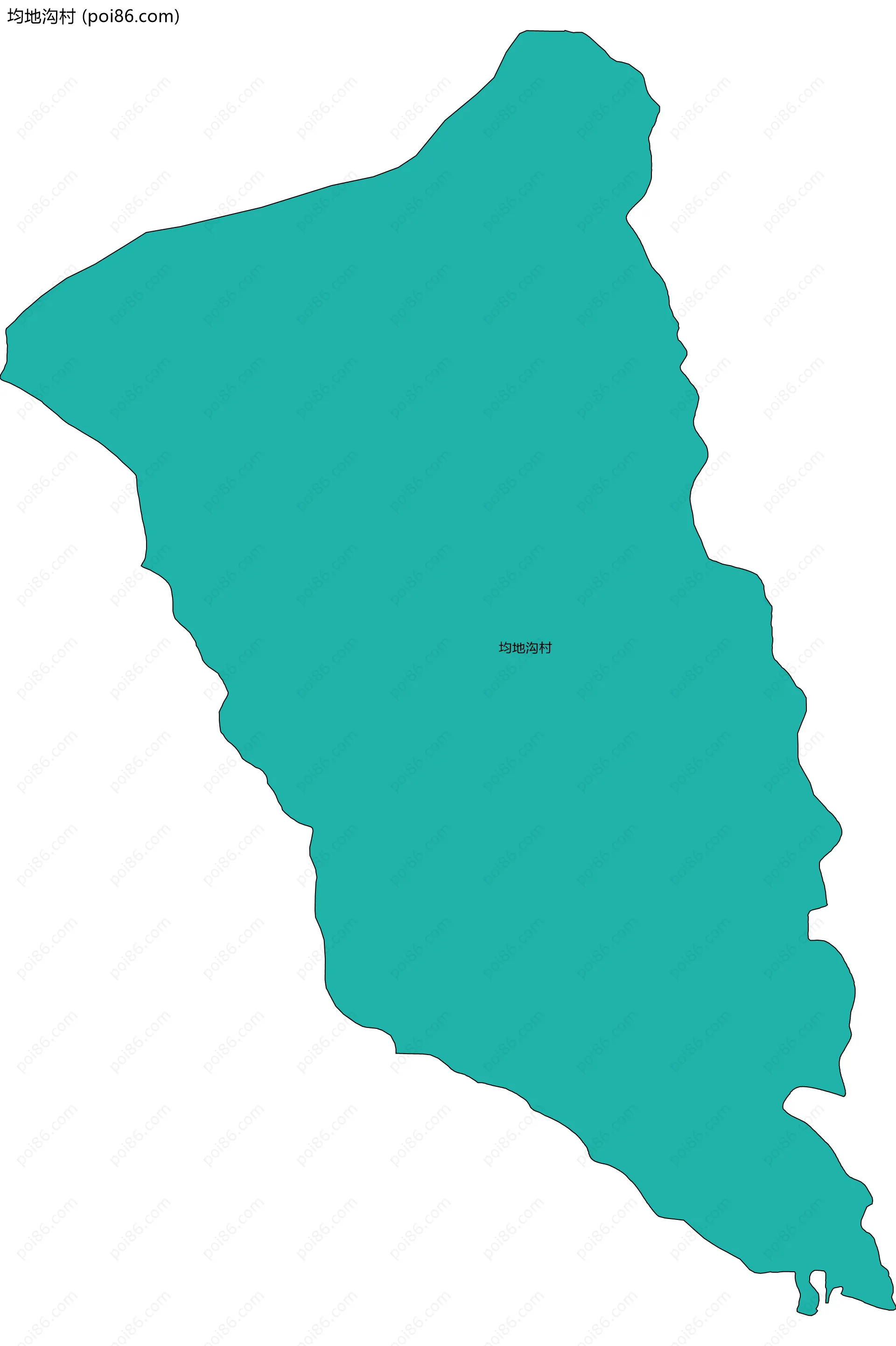 均地沟村边界地图