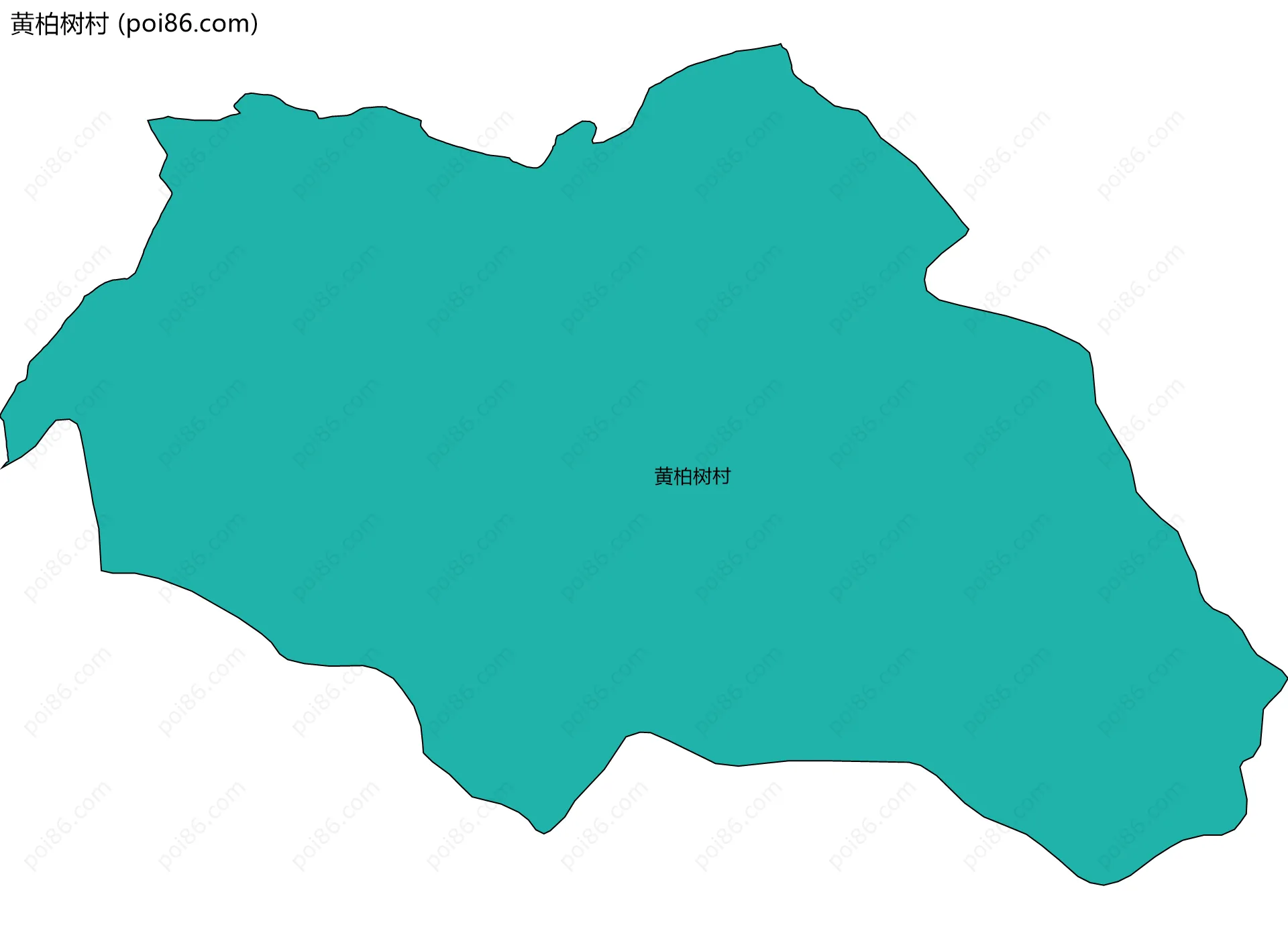 黄柏树村边界地图