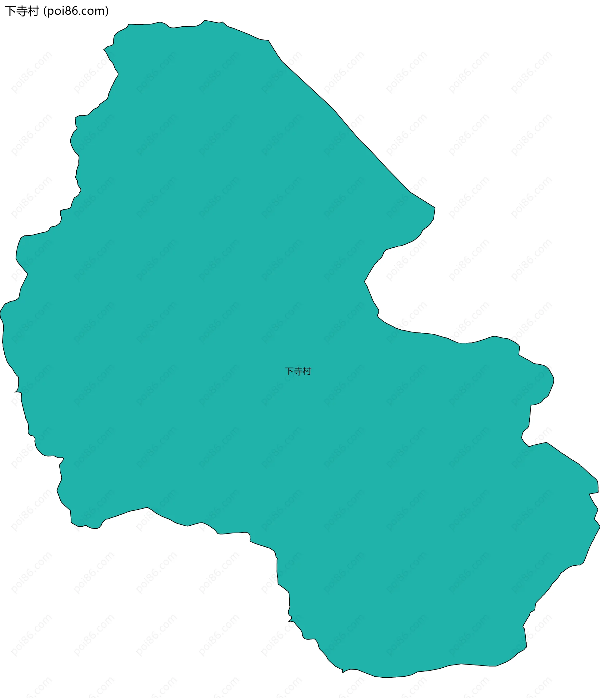 下寺村边界地图