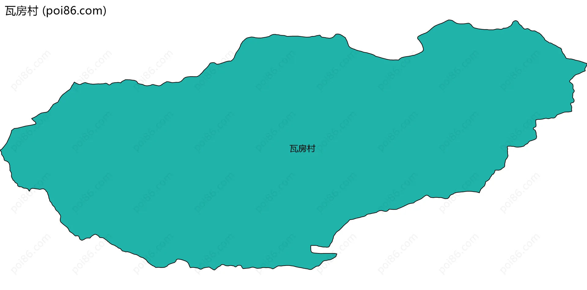 瓦房村边界地图