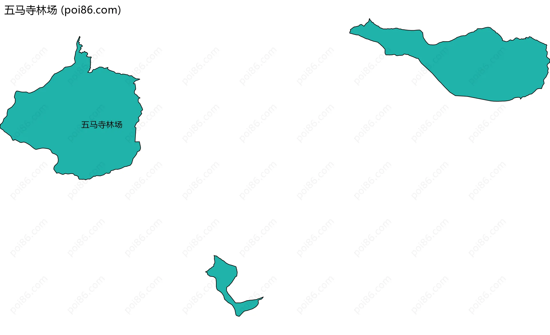 五马寺林场边界地图