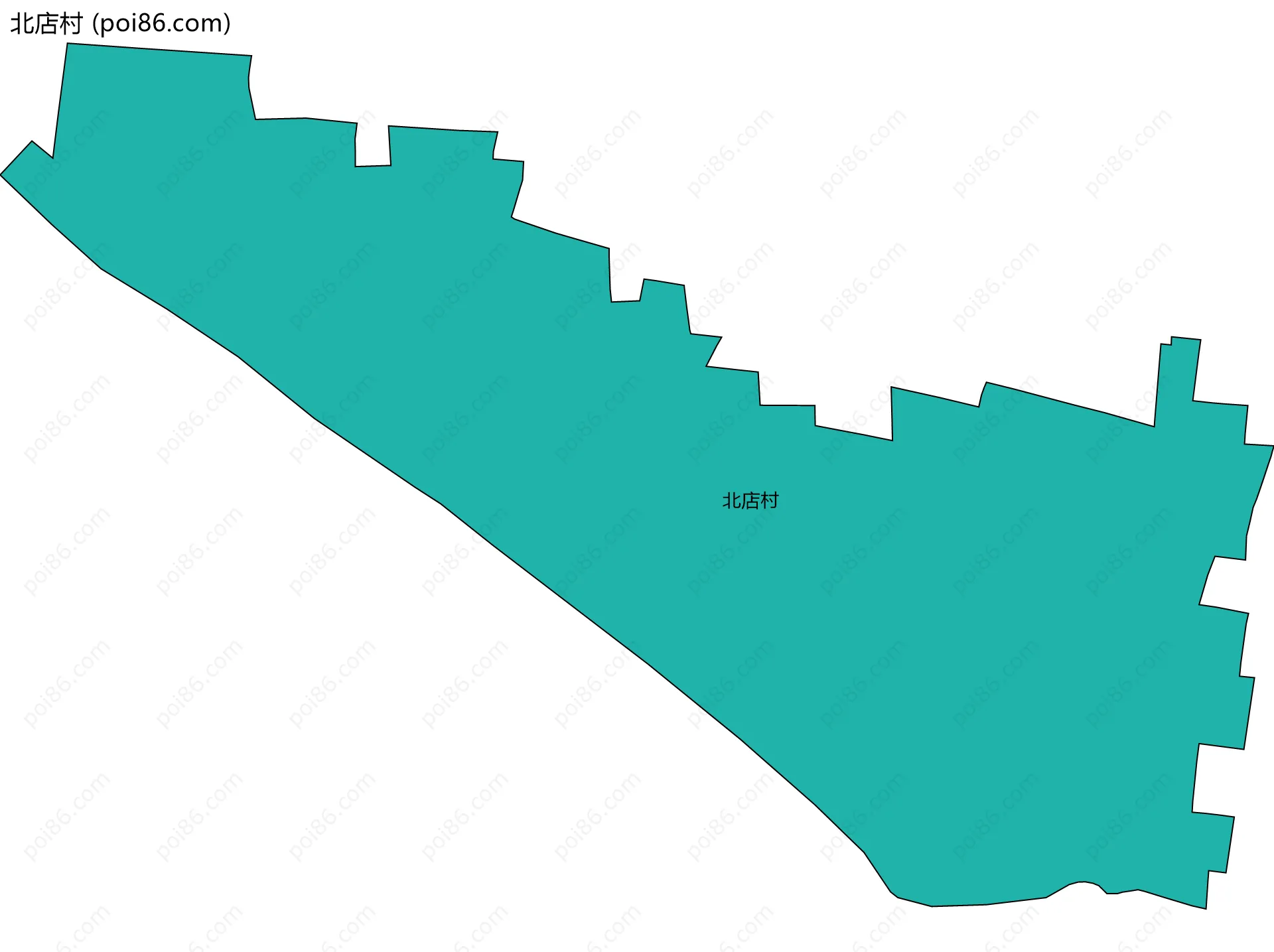 北店村边界地图