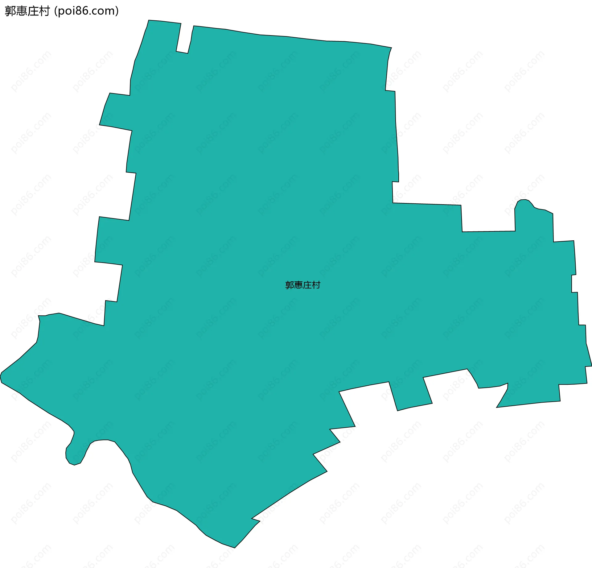 郭惠庄村边界地图