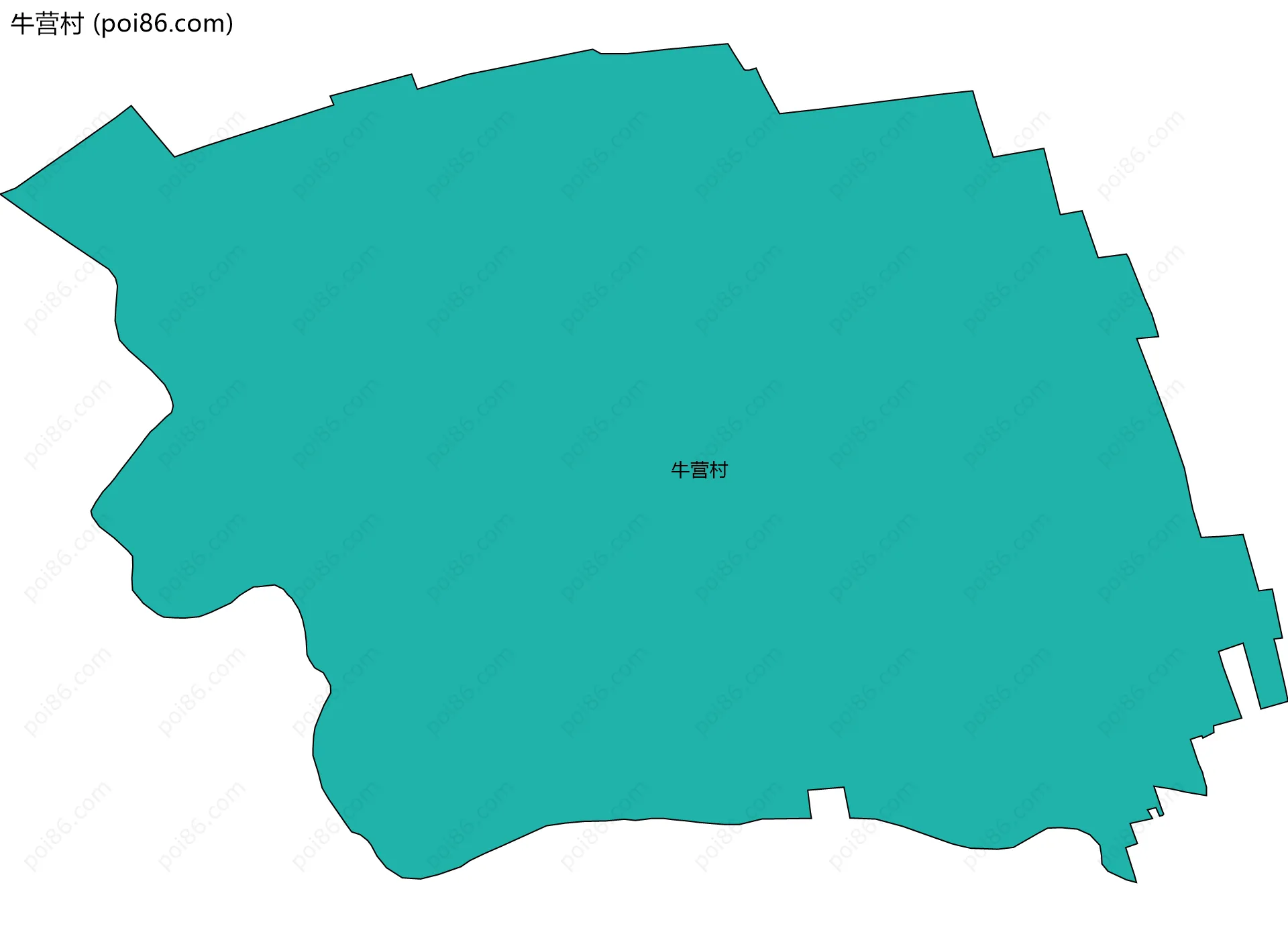 牛营村边界地图