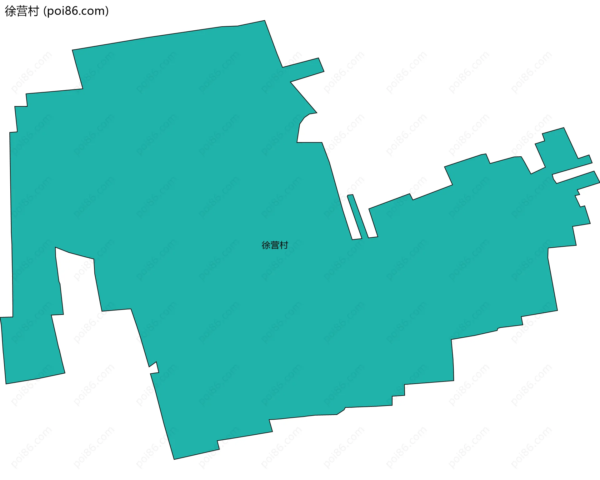 徐营村边界地图