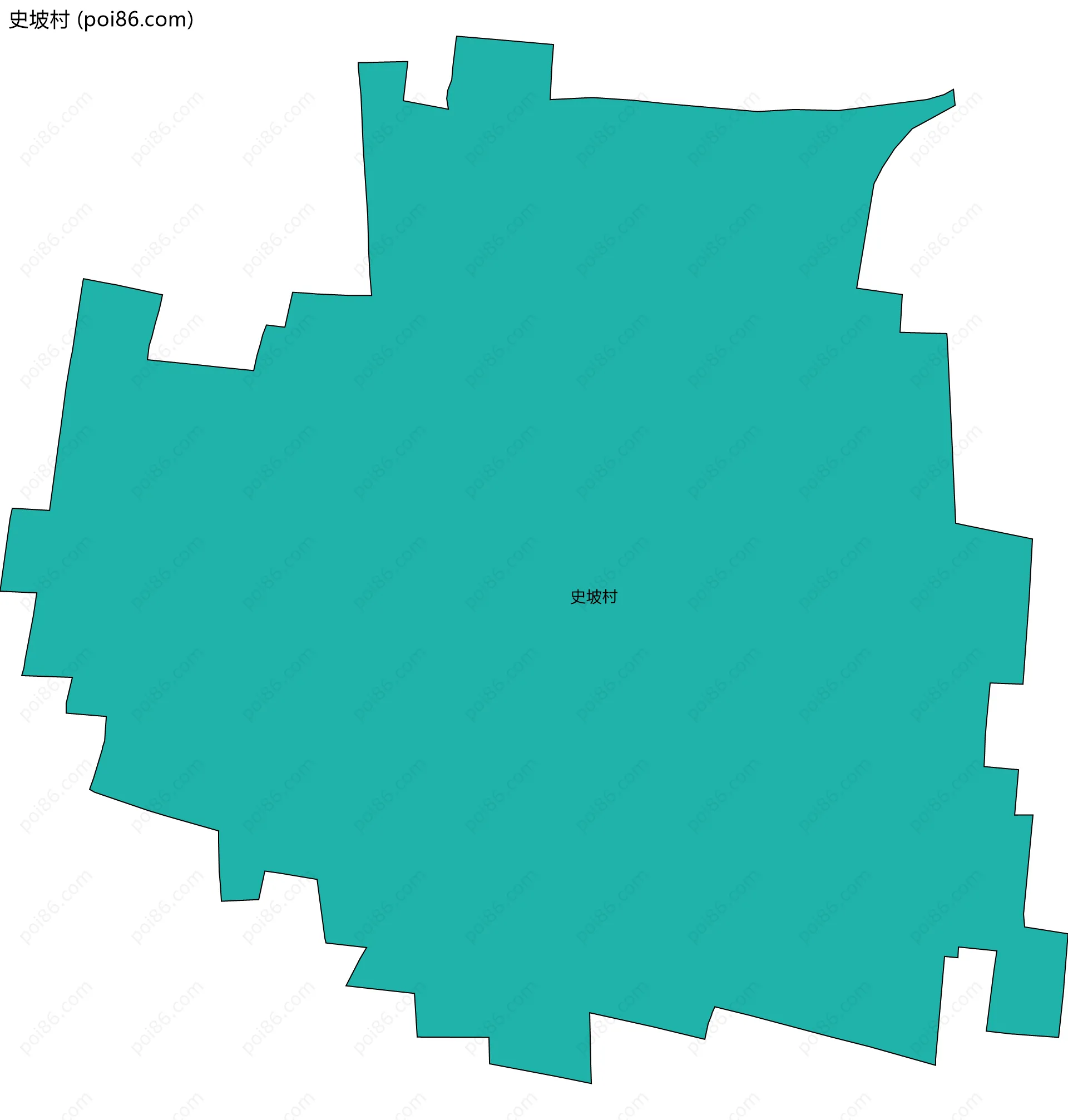 史坡村边界地图