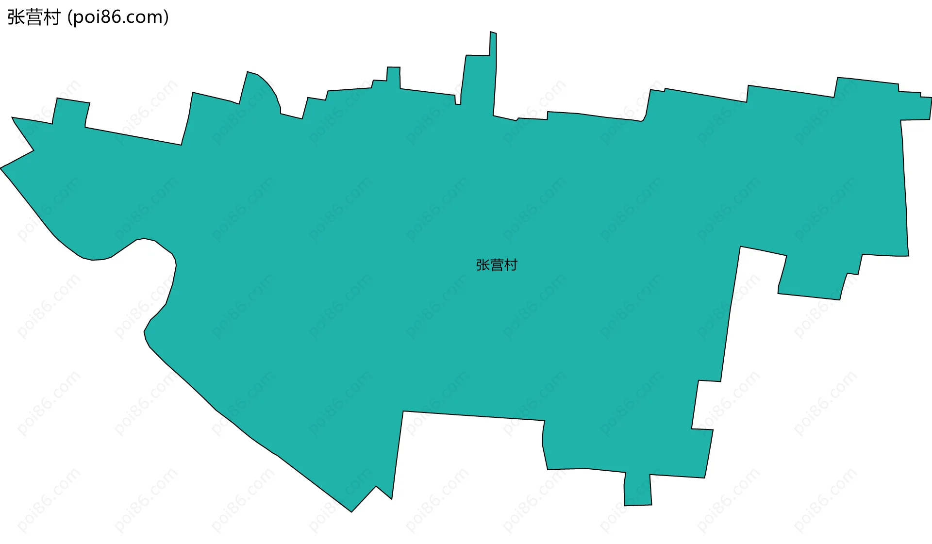 张营村边界地图