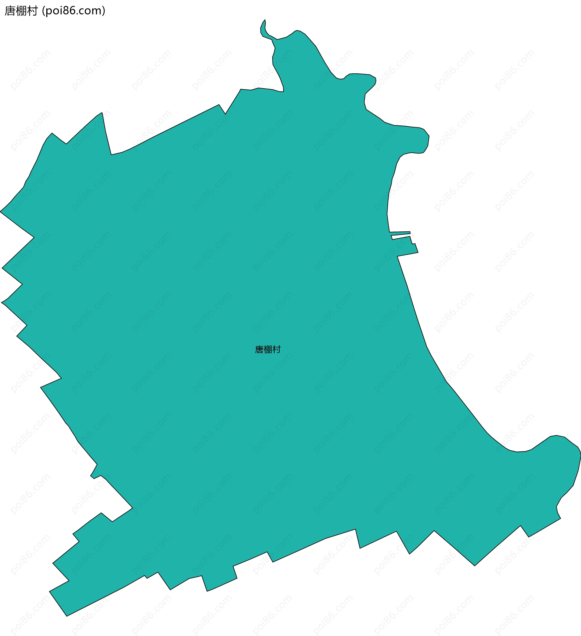 唐棚村边界地图