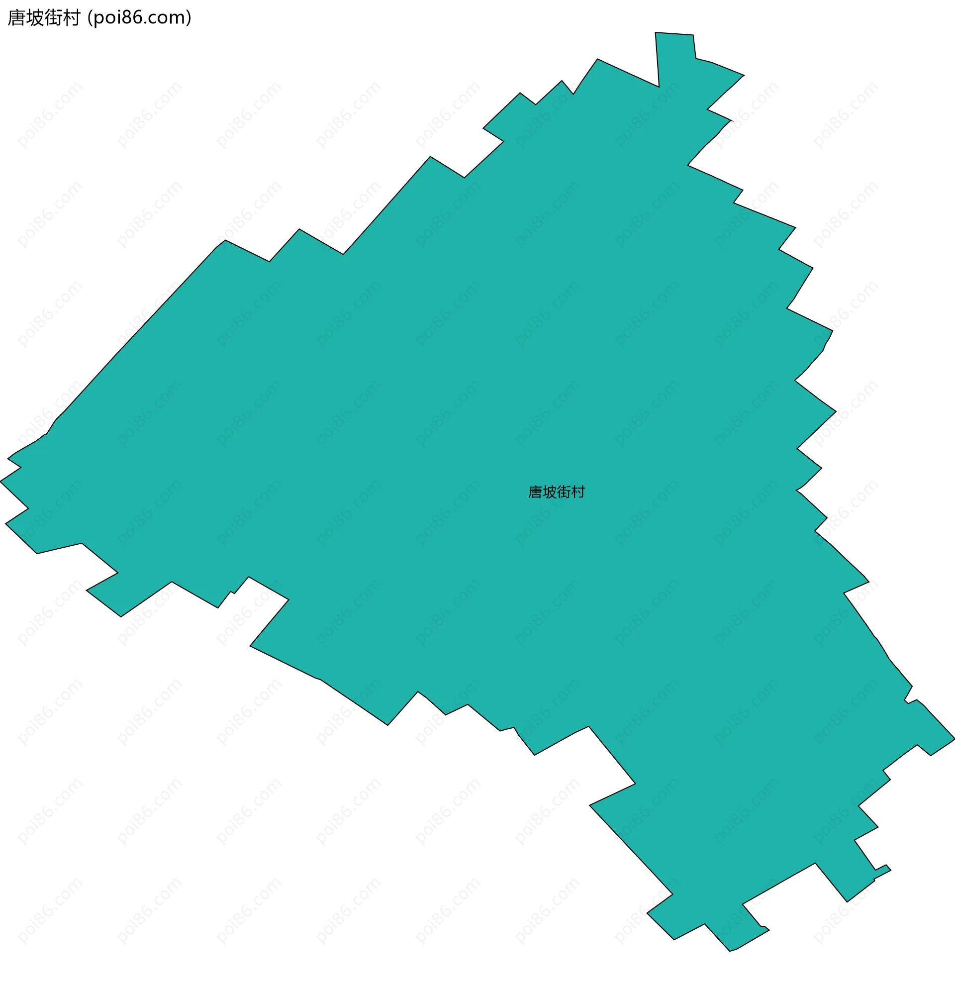 唐坡街村边界地图
