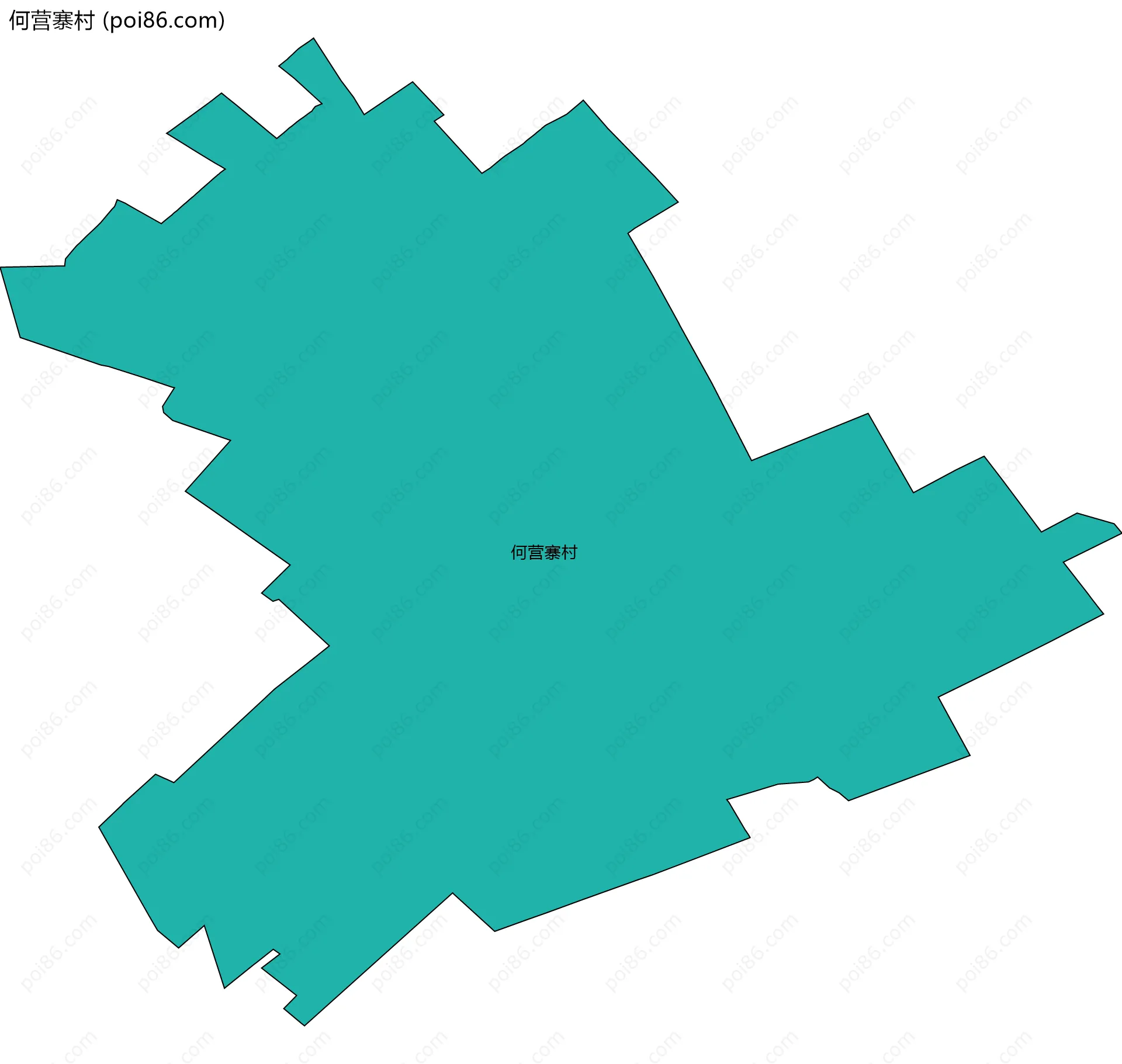 何营寨村边界地图