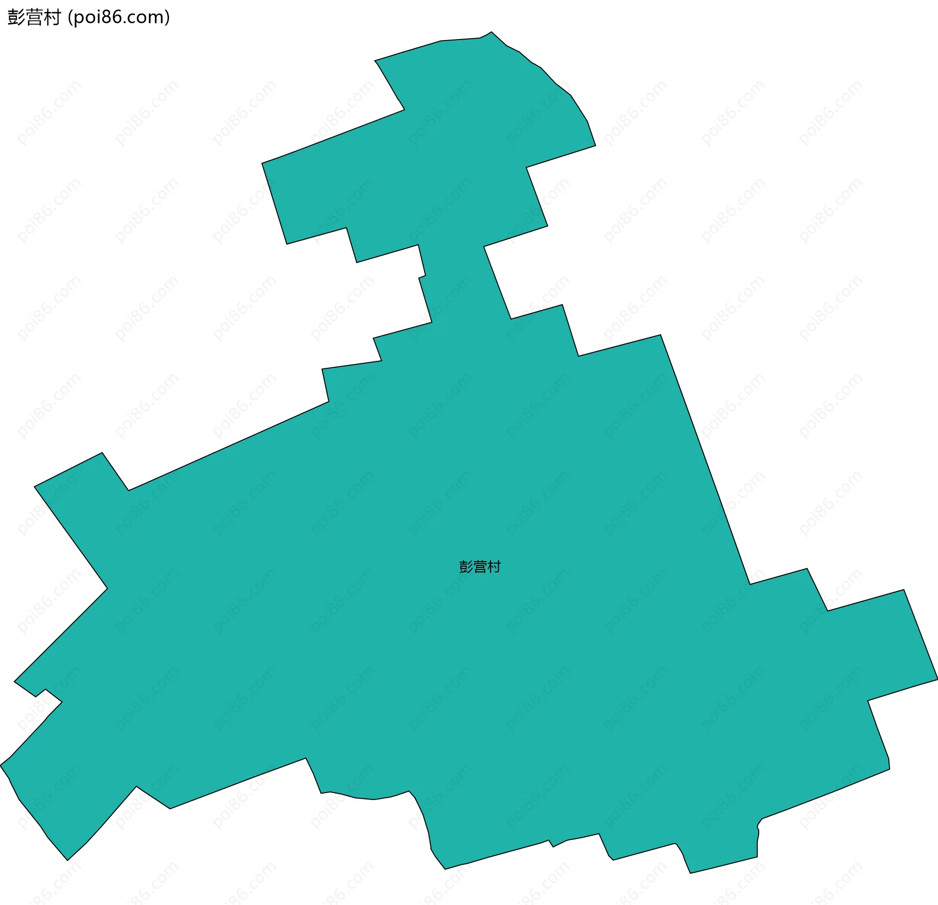 彭营村边界地图