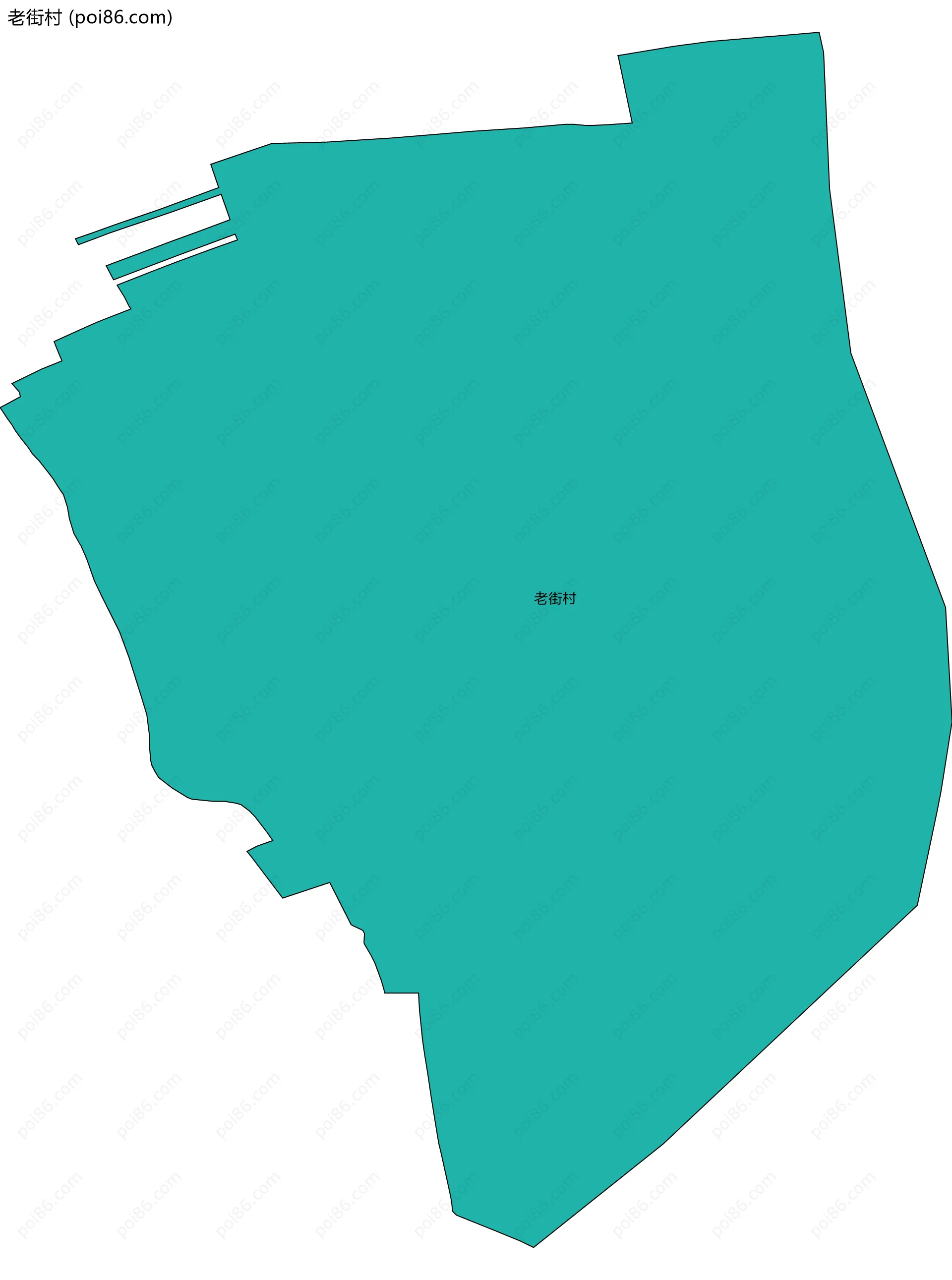 老街村边界地图