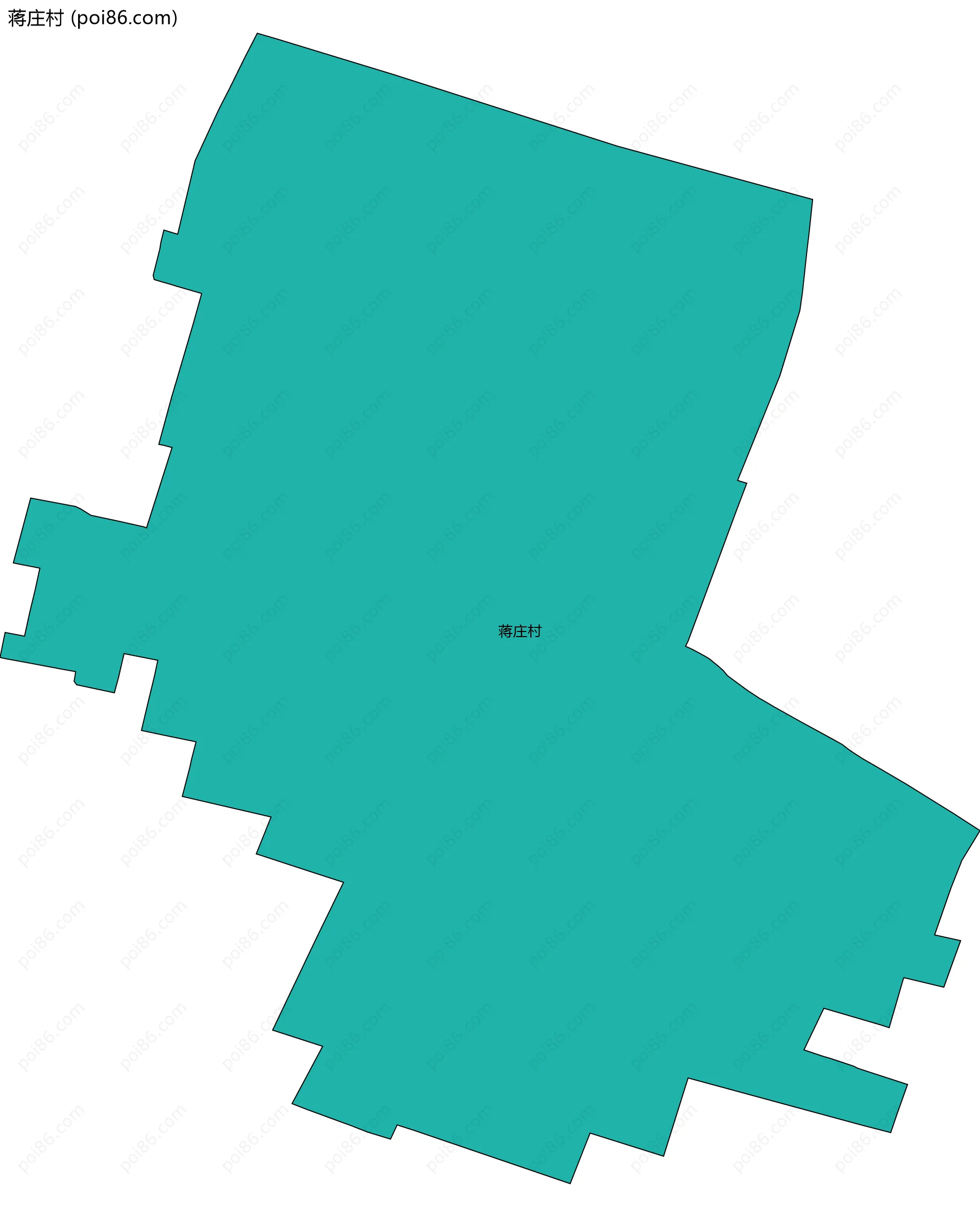 蒋庄村边界地图