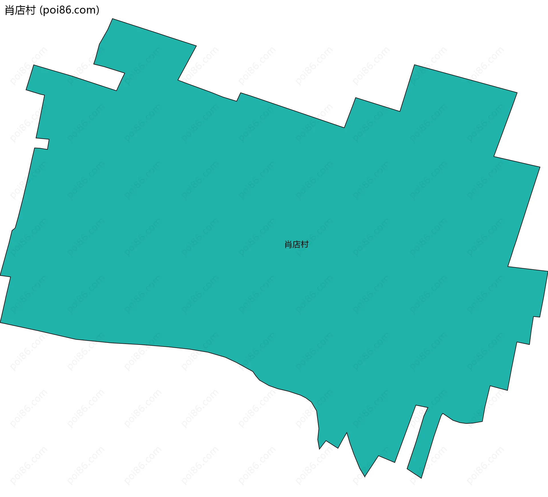 肖店村边界地图