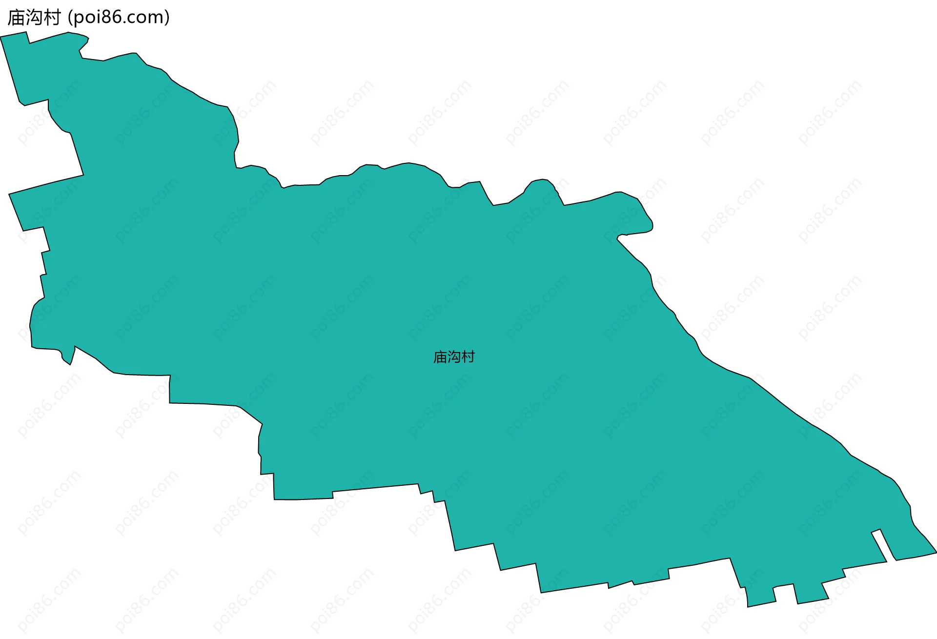 庙沟村边界地图