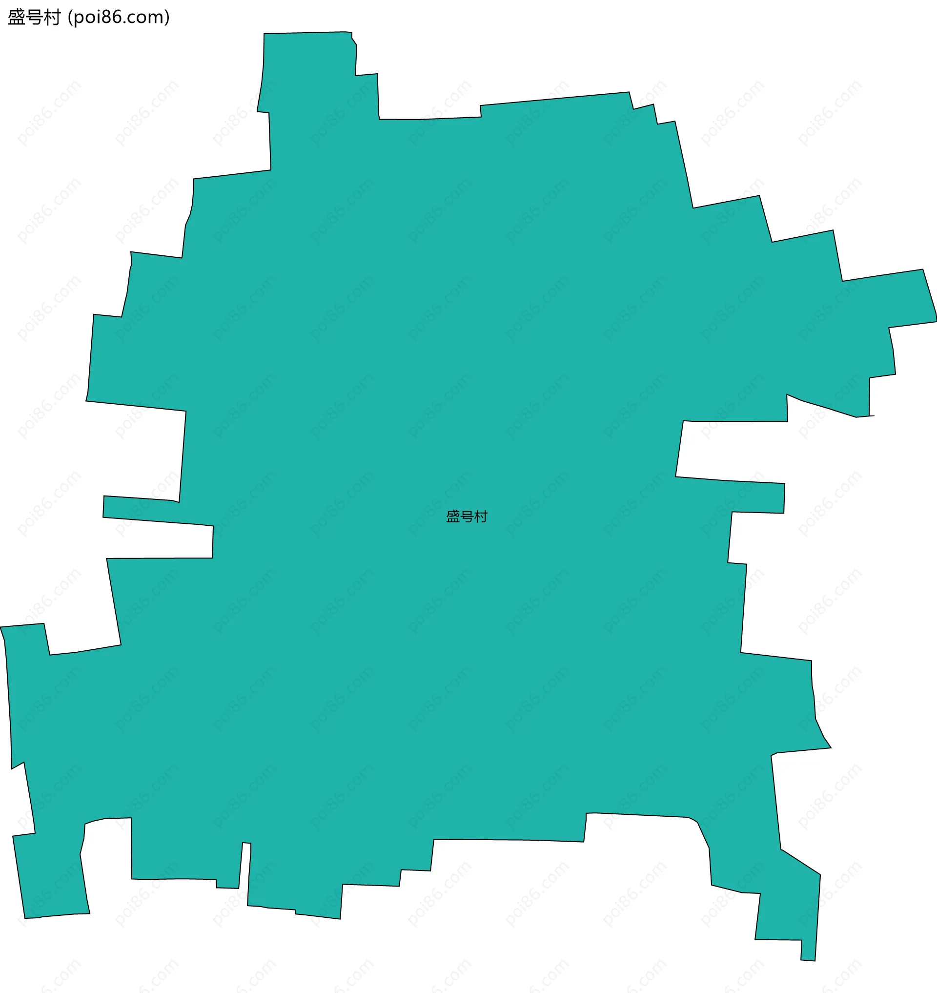 盛号村边界地图
