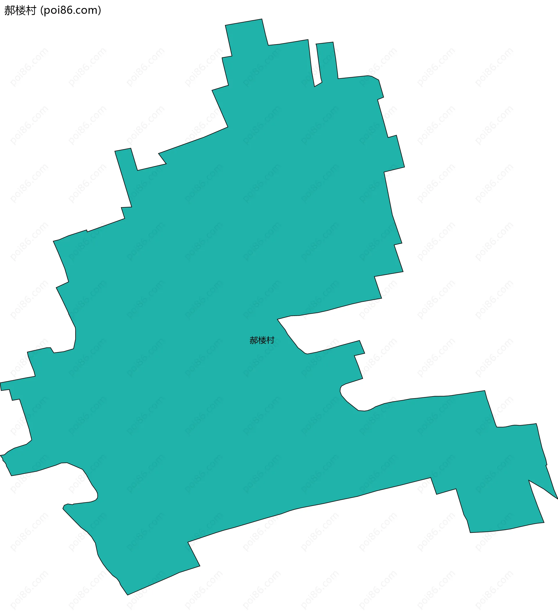 郝楼村边界地图