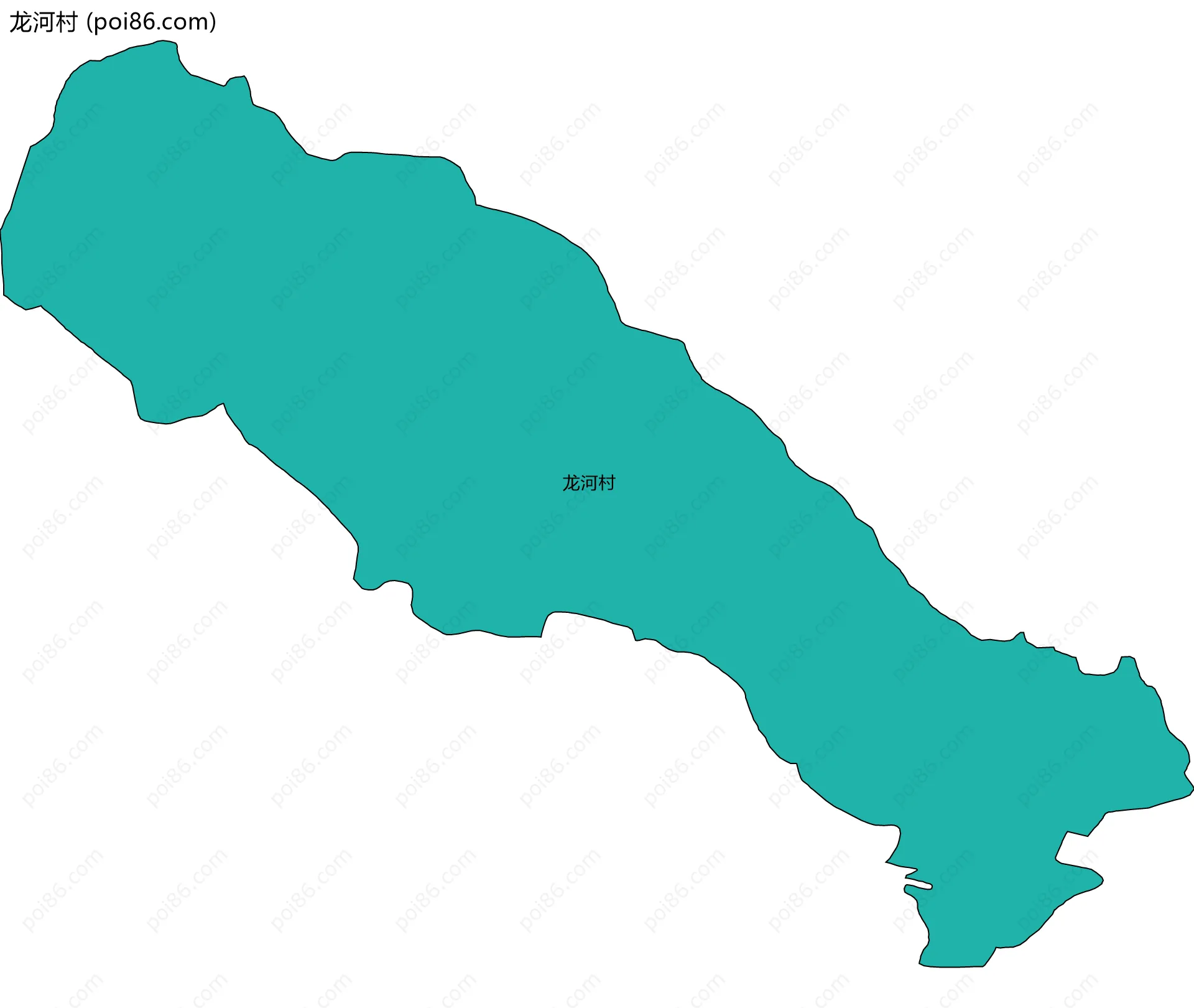 龙河村边界地图