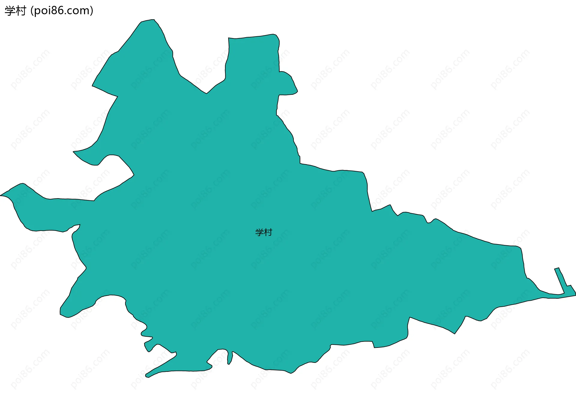 学村边界地图