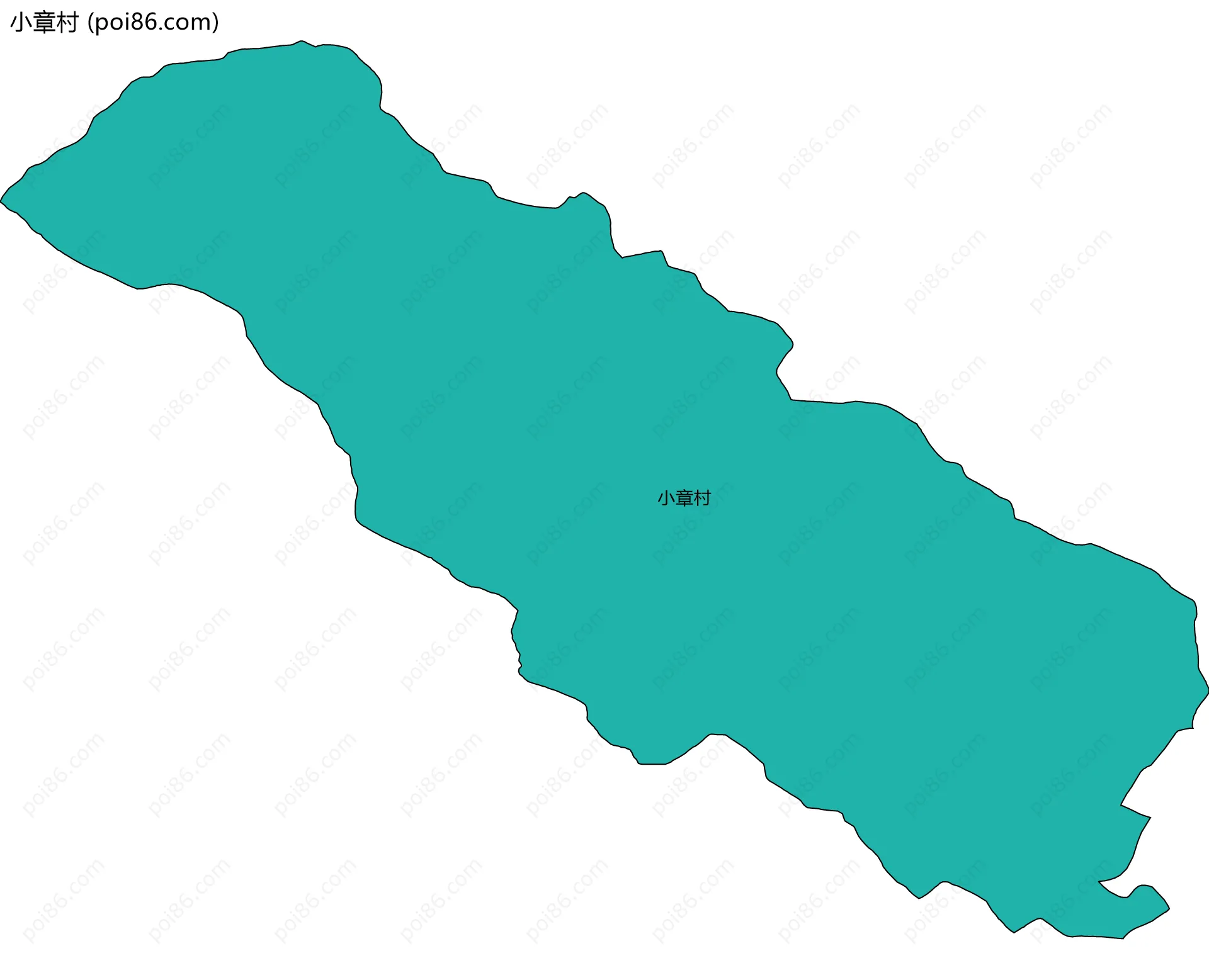 小章村边界地图