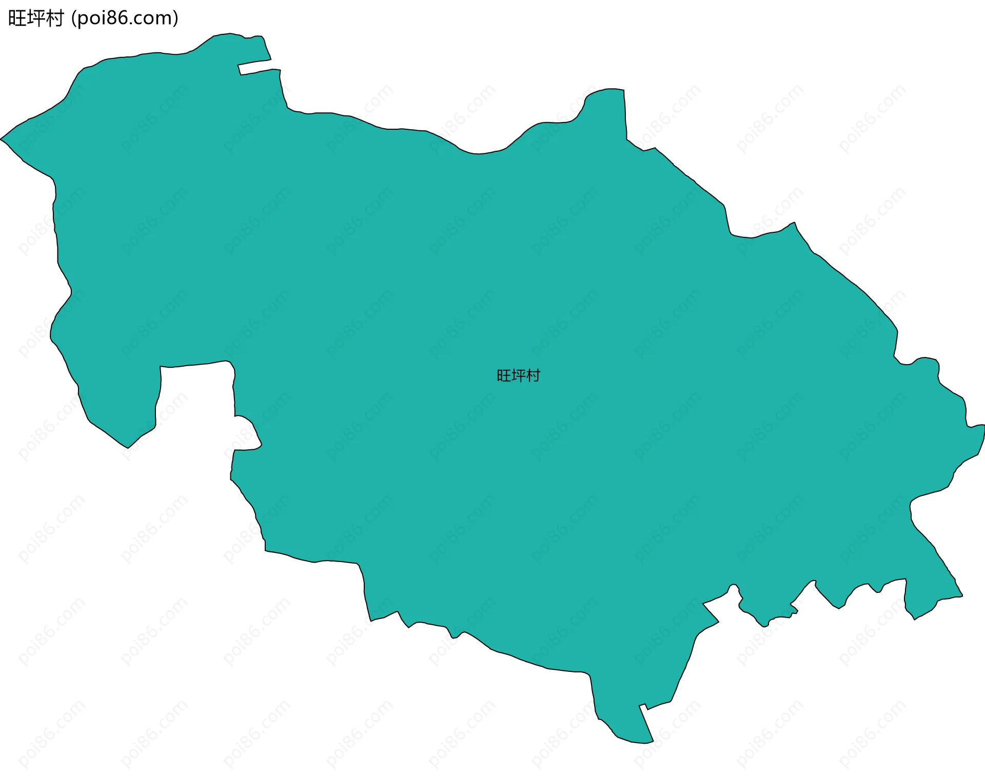 旺坪村边界地图