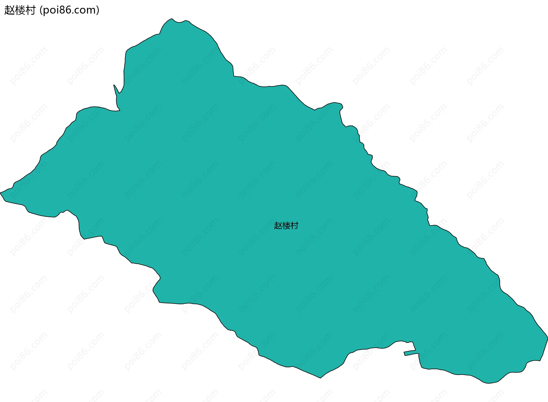 赵楼村边界地图