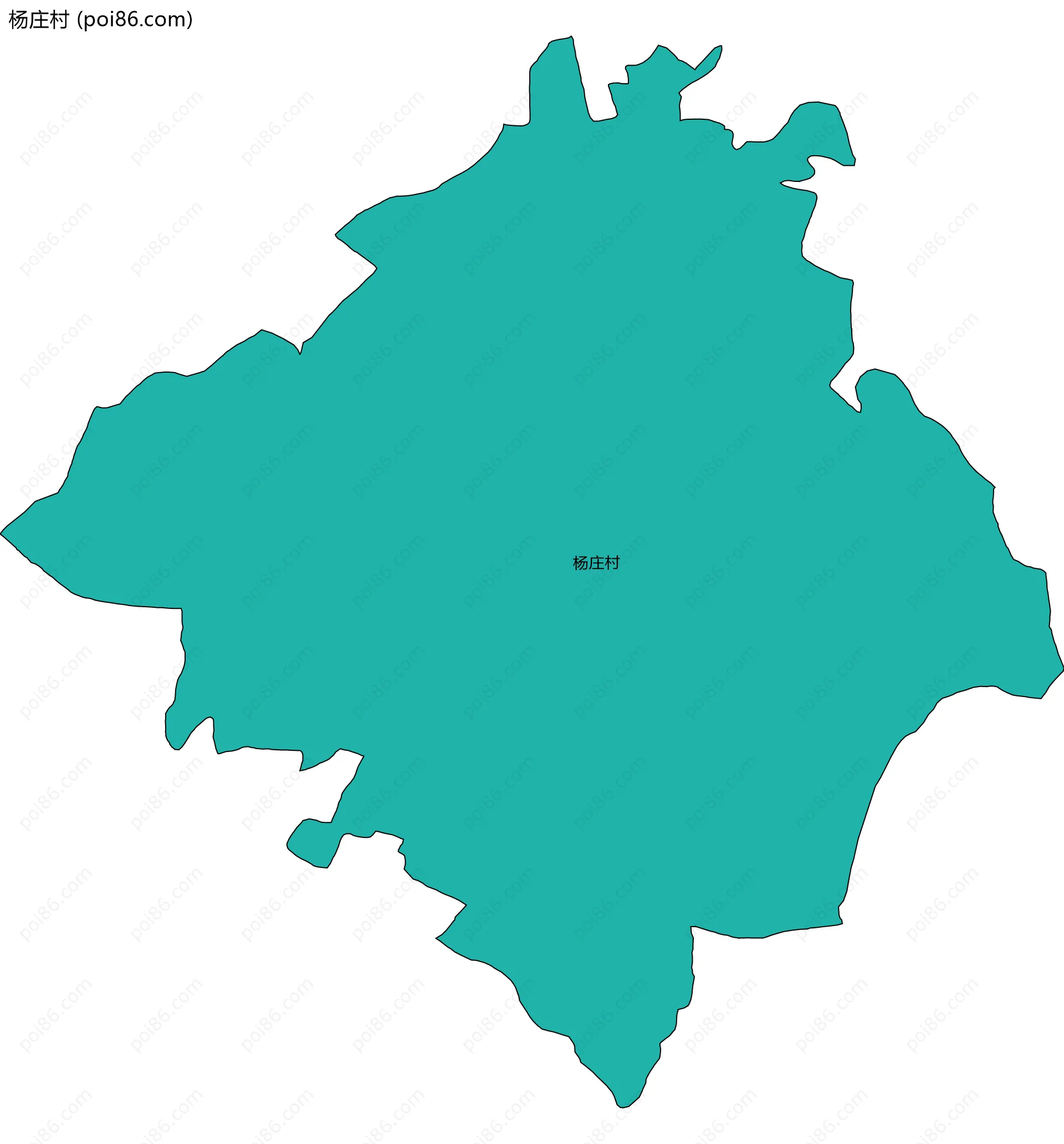 杨庄村边界地图