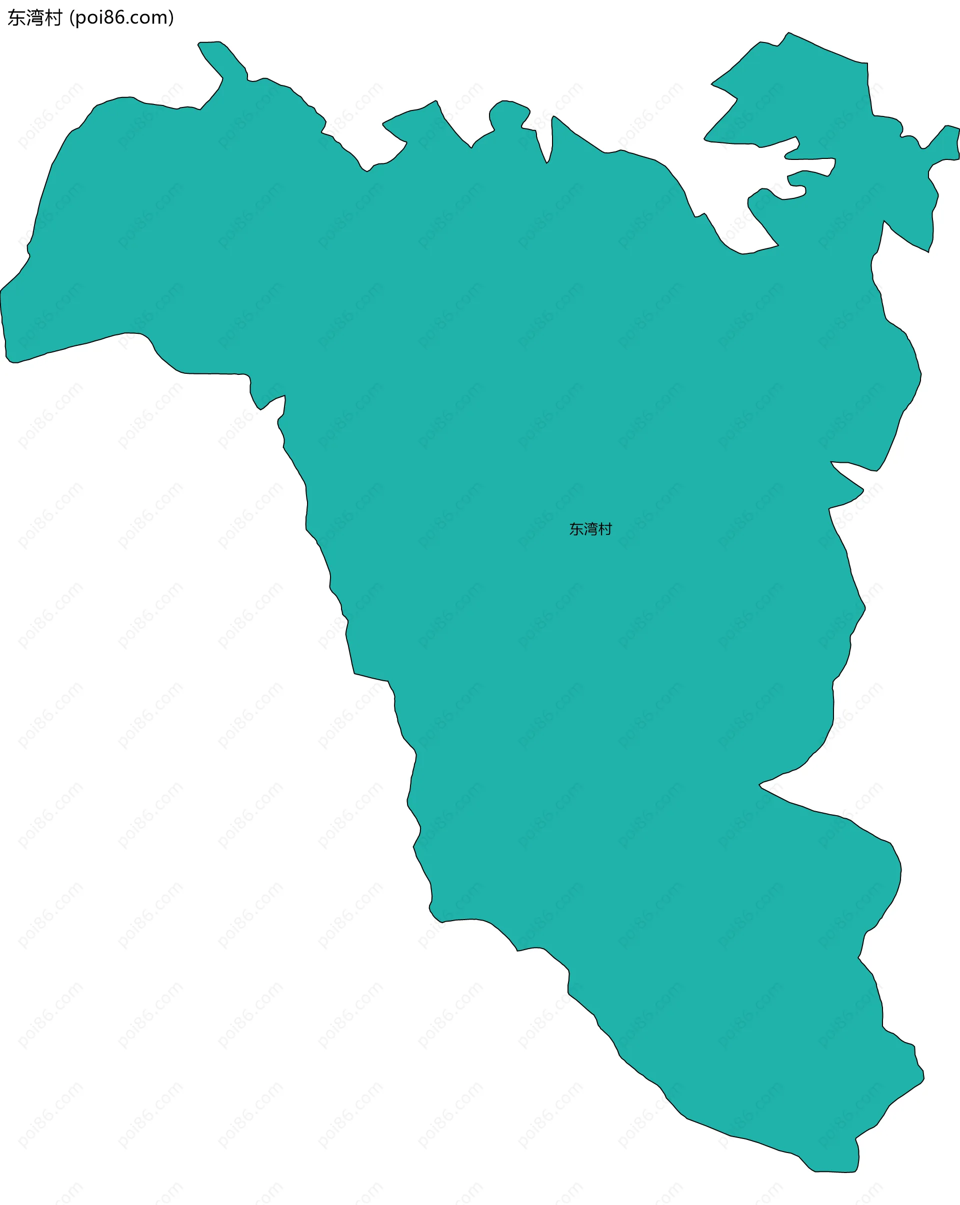 东湾村边界地图