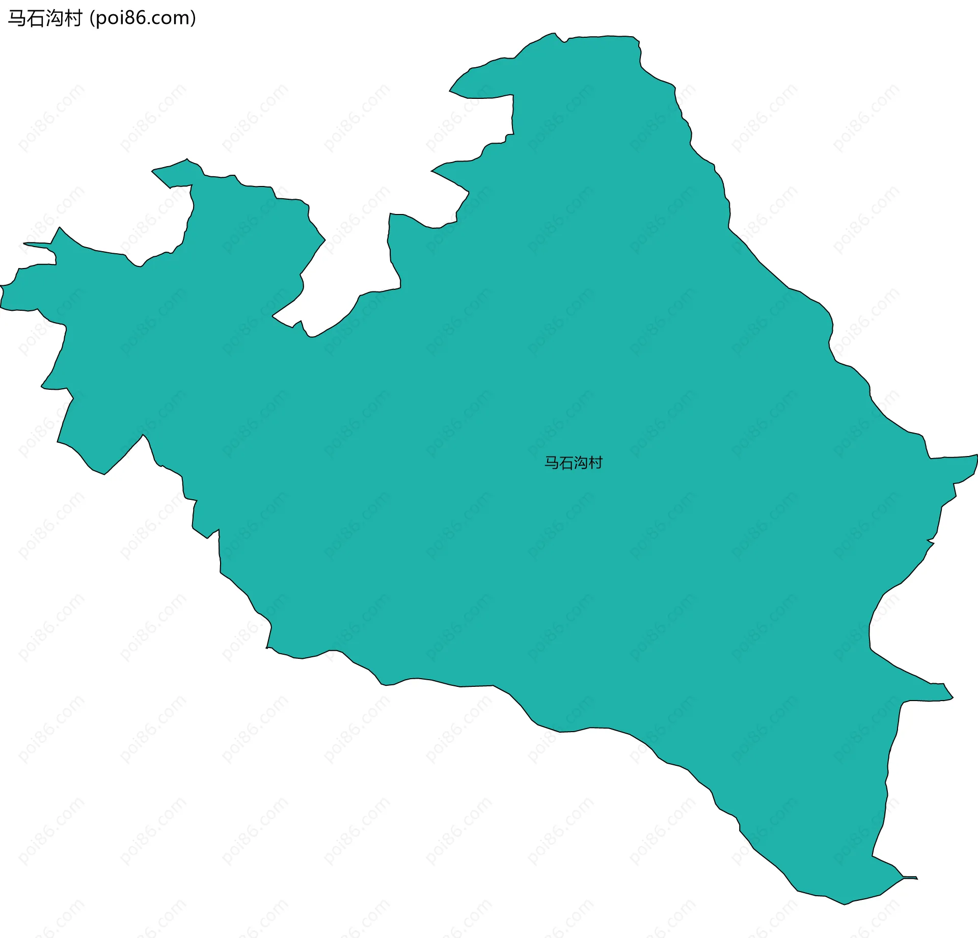 马石沟村边界地图