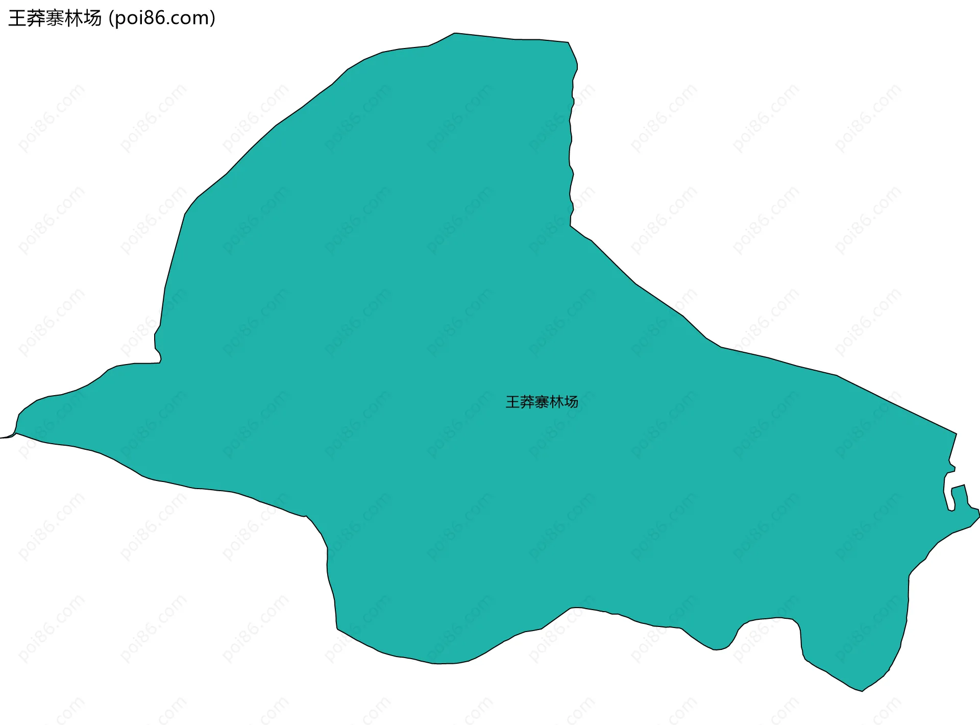 王莽寨林场边界地图