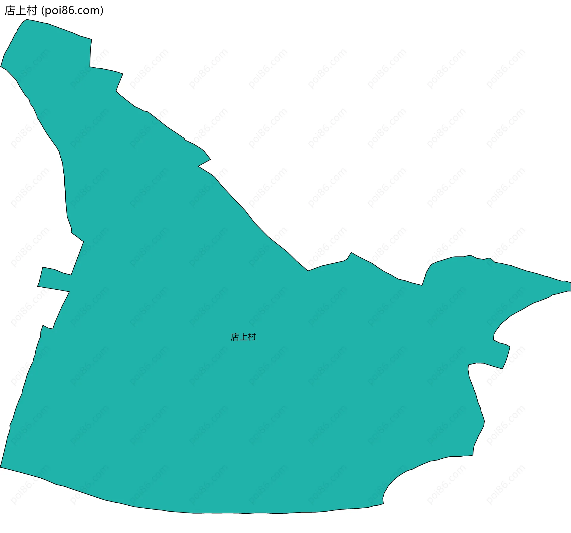 店上村边界地图